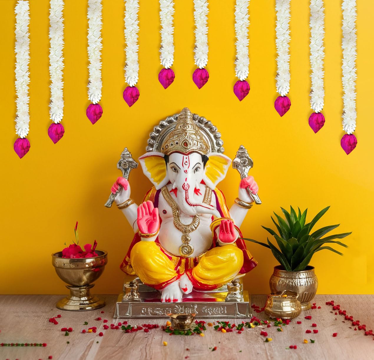 Traditional Lotus Ganpati Hangings