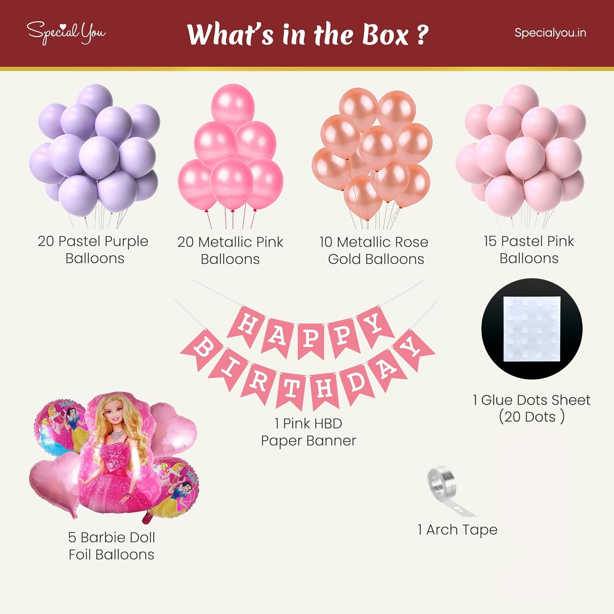 Barbiecore DIY Birthday Decoration Kit
