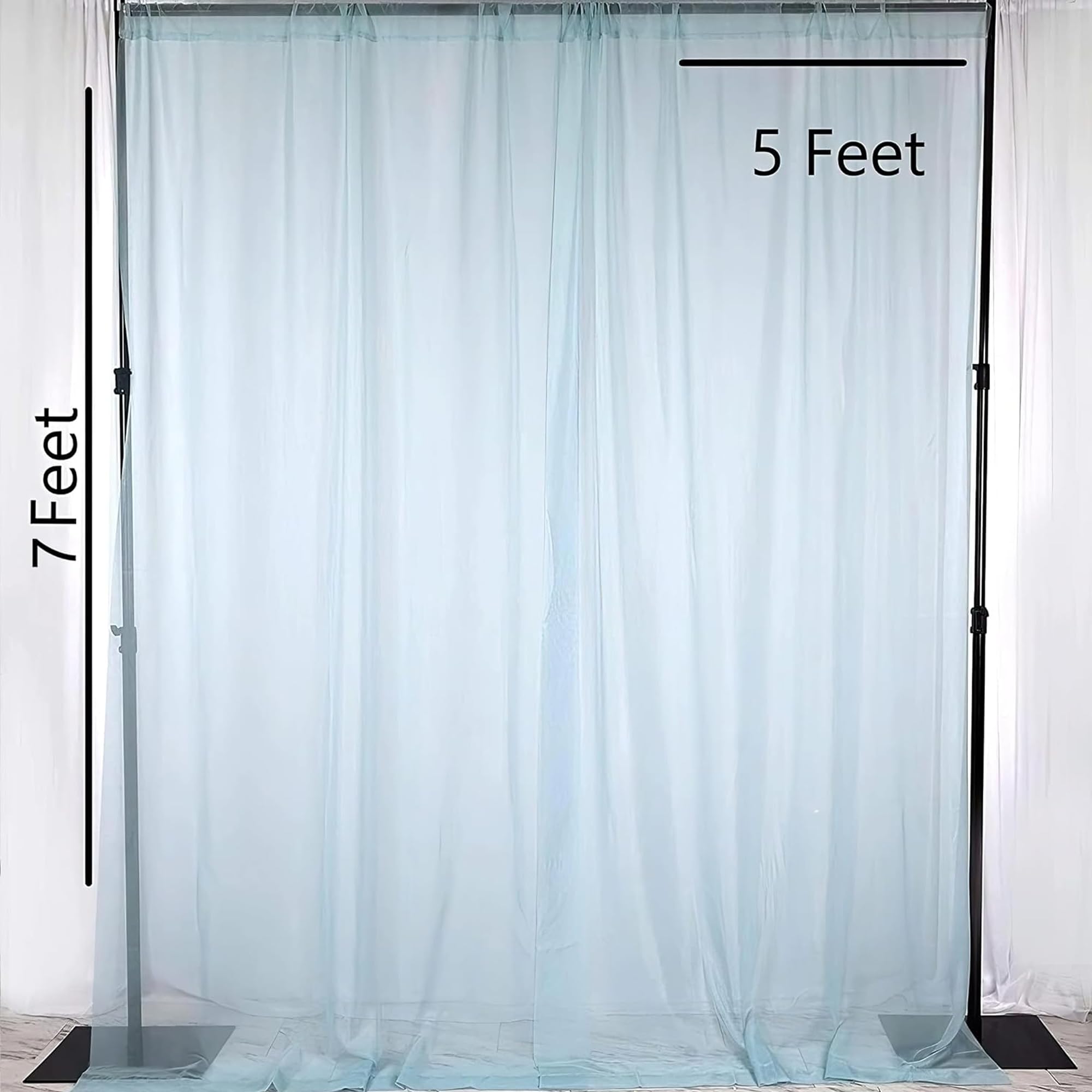 Diwali Blue Back Drop Curtain with Fairy Lights - Special You
