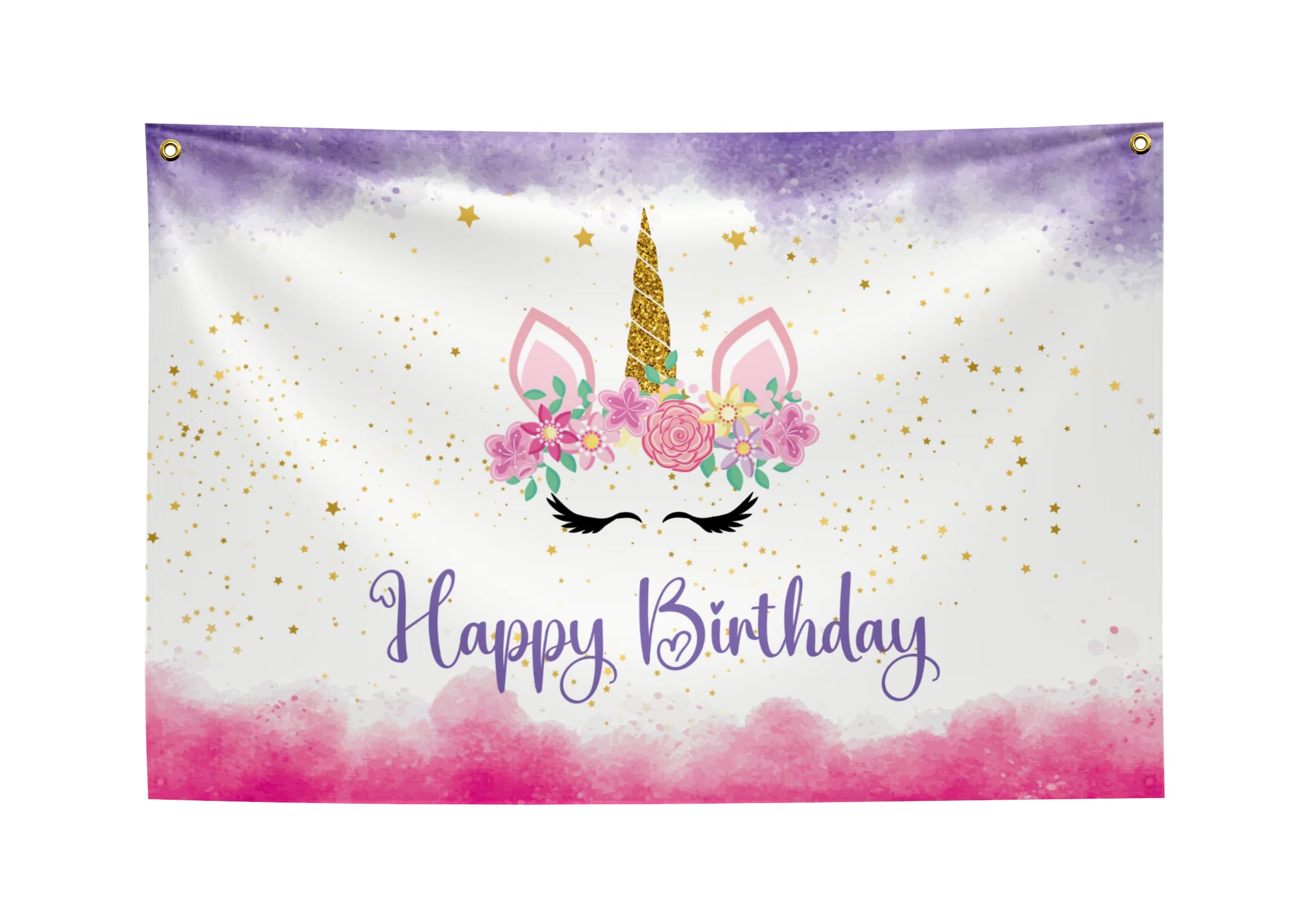 Unicorn Pastel Backdrop Birthday Decor