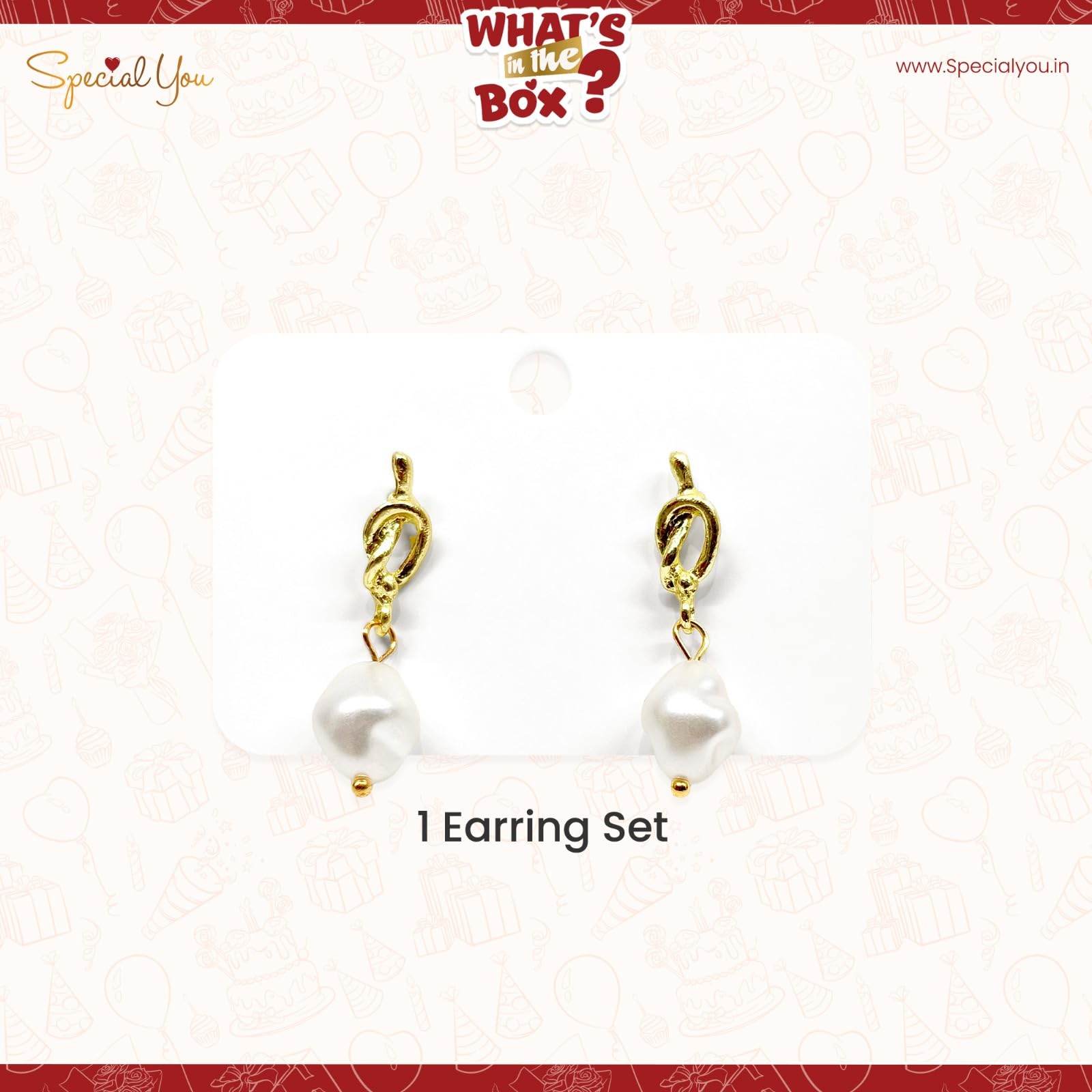Knot Pearl Korean Earring