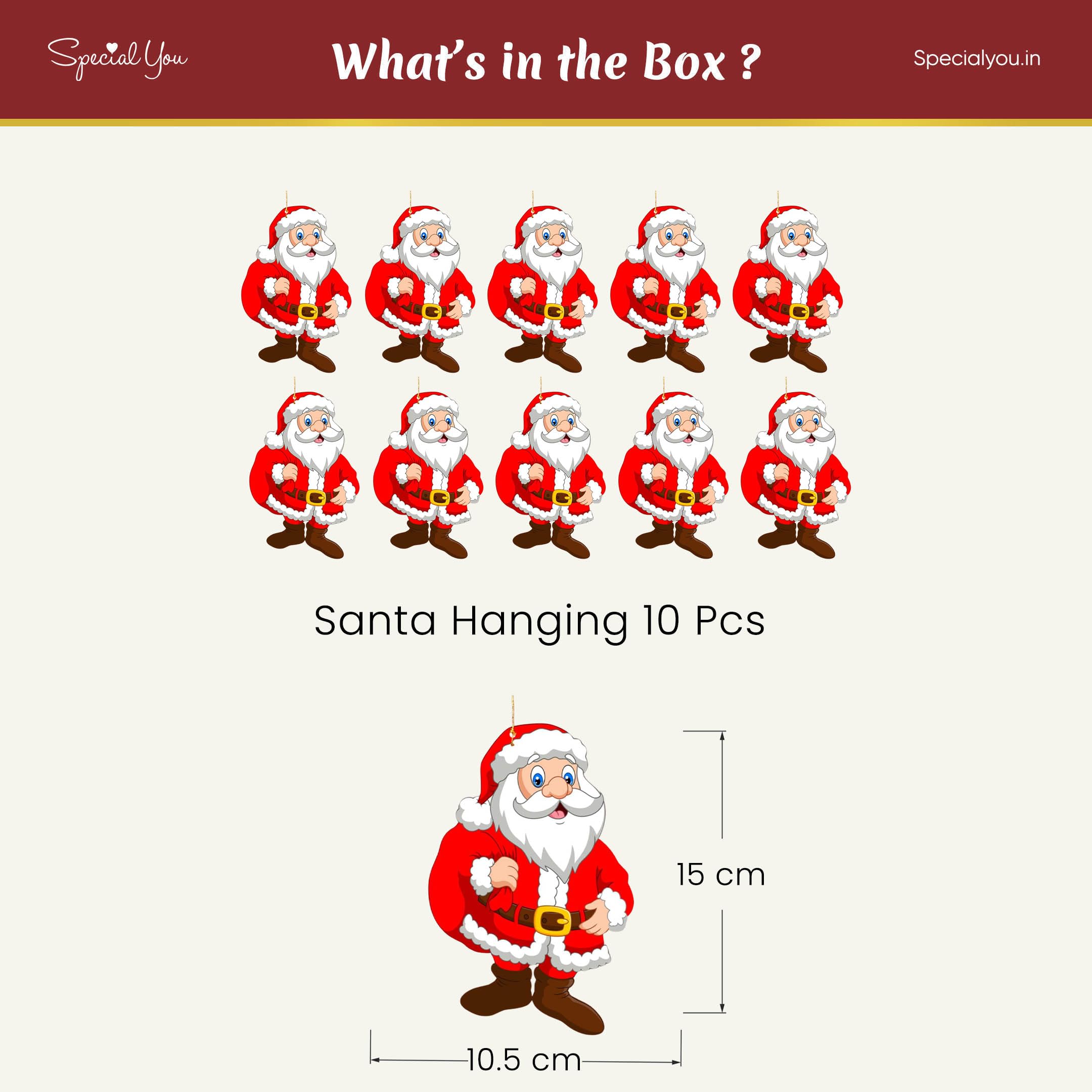 Santa Hanging for Christmas