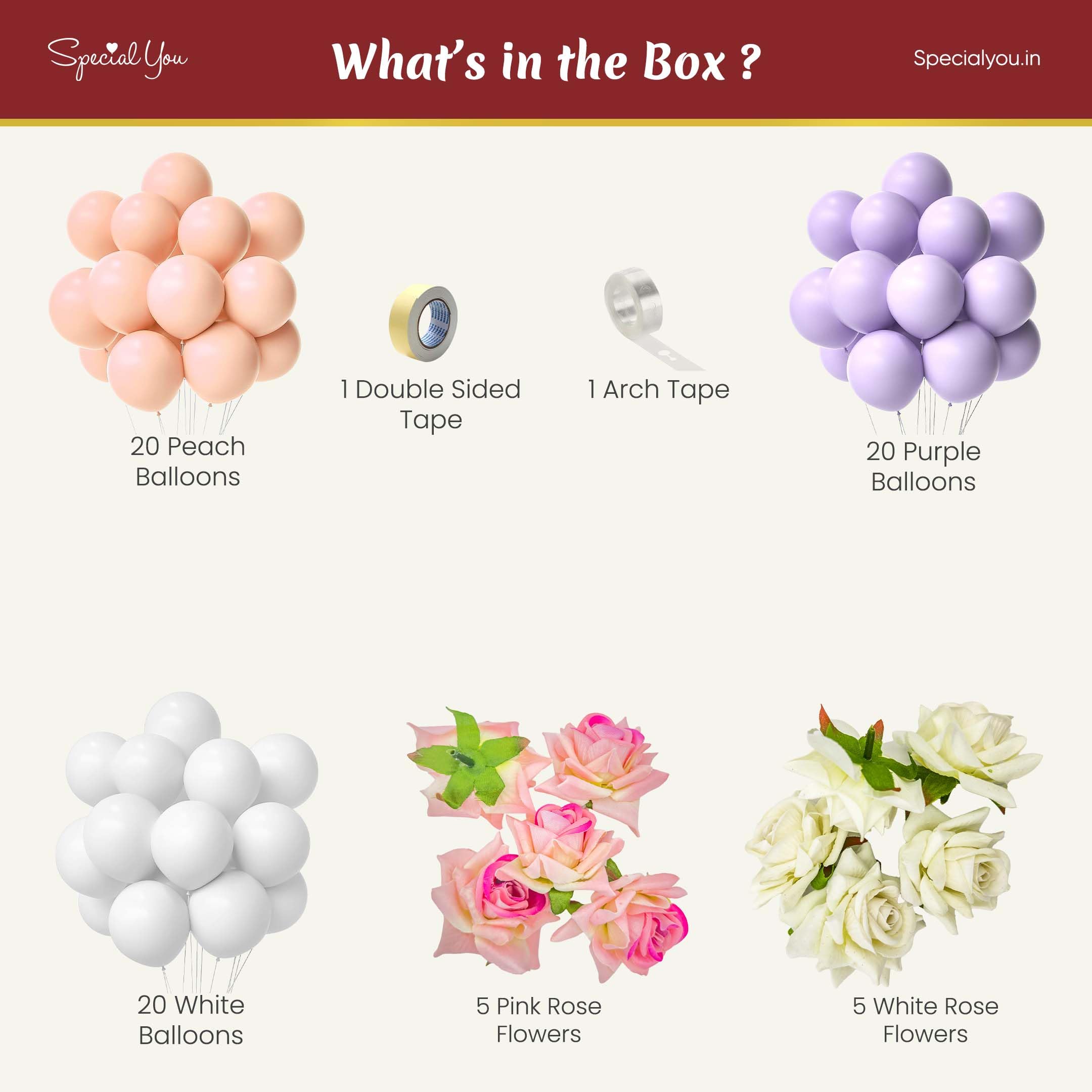 Lovely Rose Theme DIY Balloon Decoration Kit