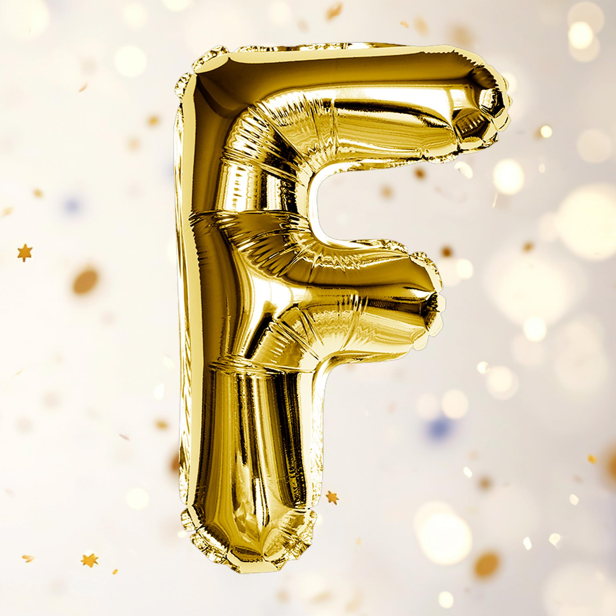 Gold F Letter Foil Balloon