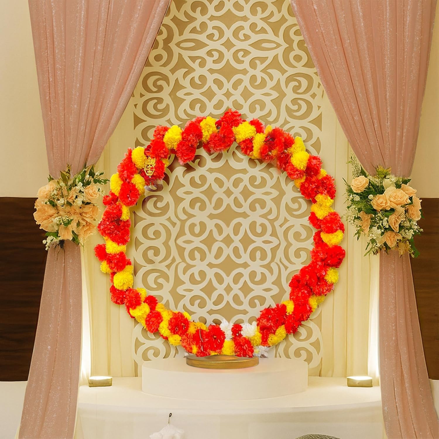 Ganpati Stand with Curtains