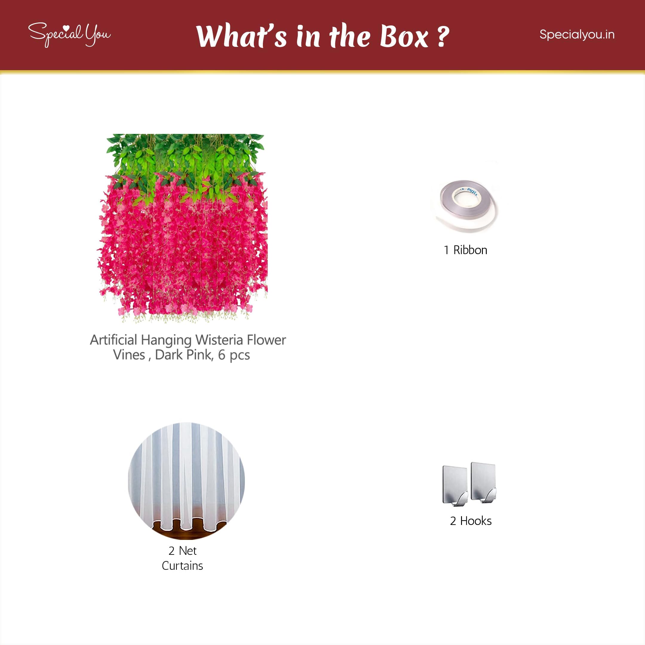 Pink Wisteria Decor Kit for Diwali Decor
