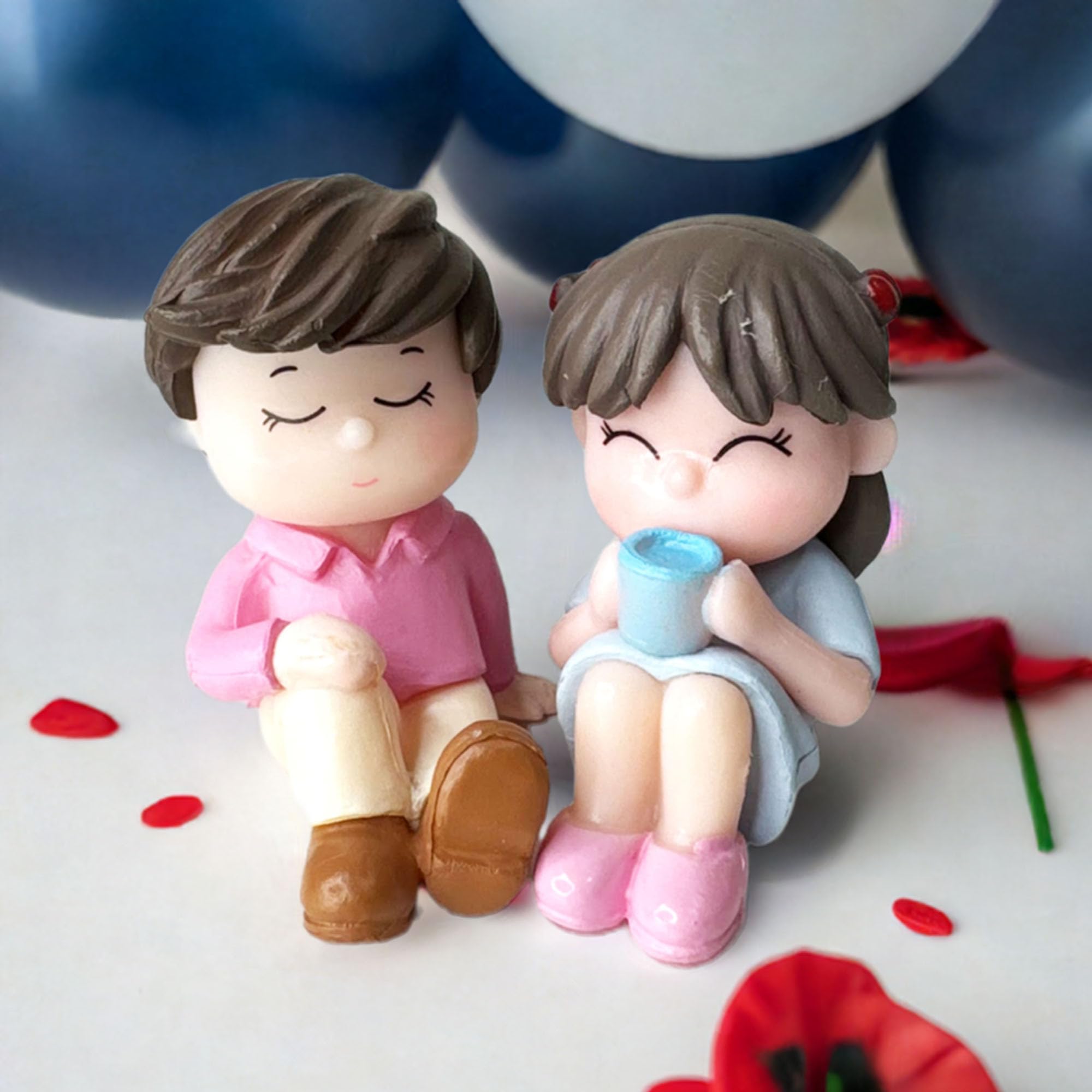 Dancing & Coffee Couple Miniature Combo