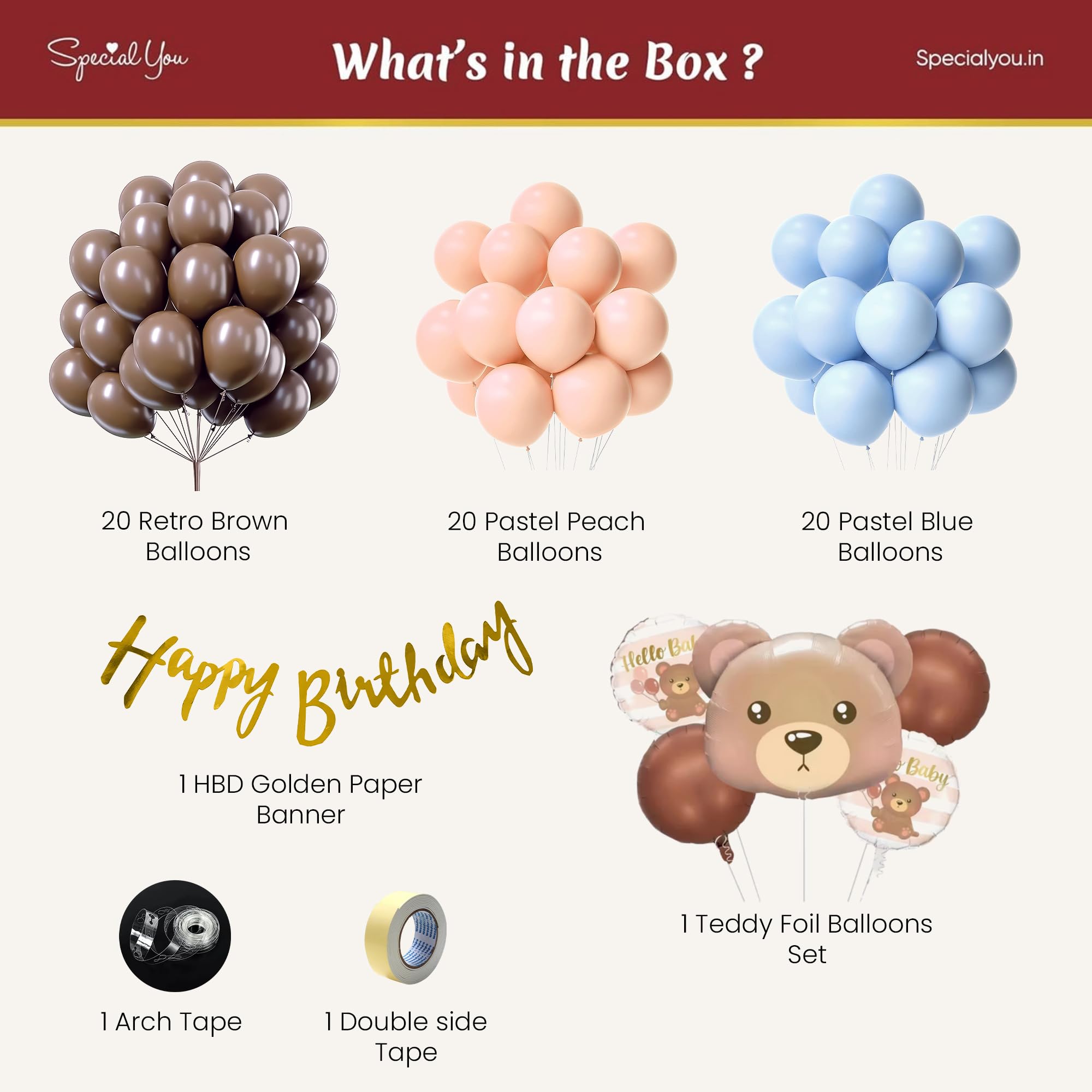 Teddy Bear Theme Birthday Decoration