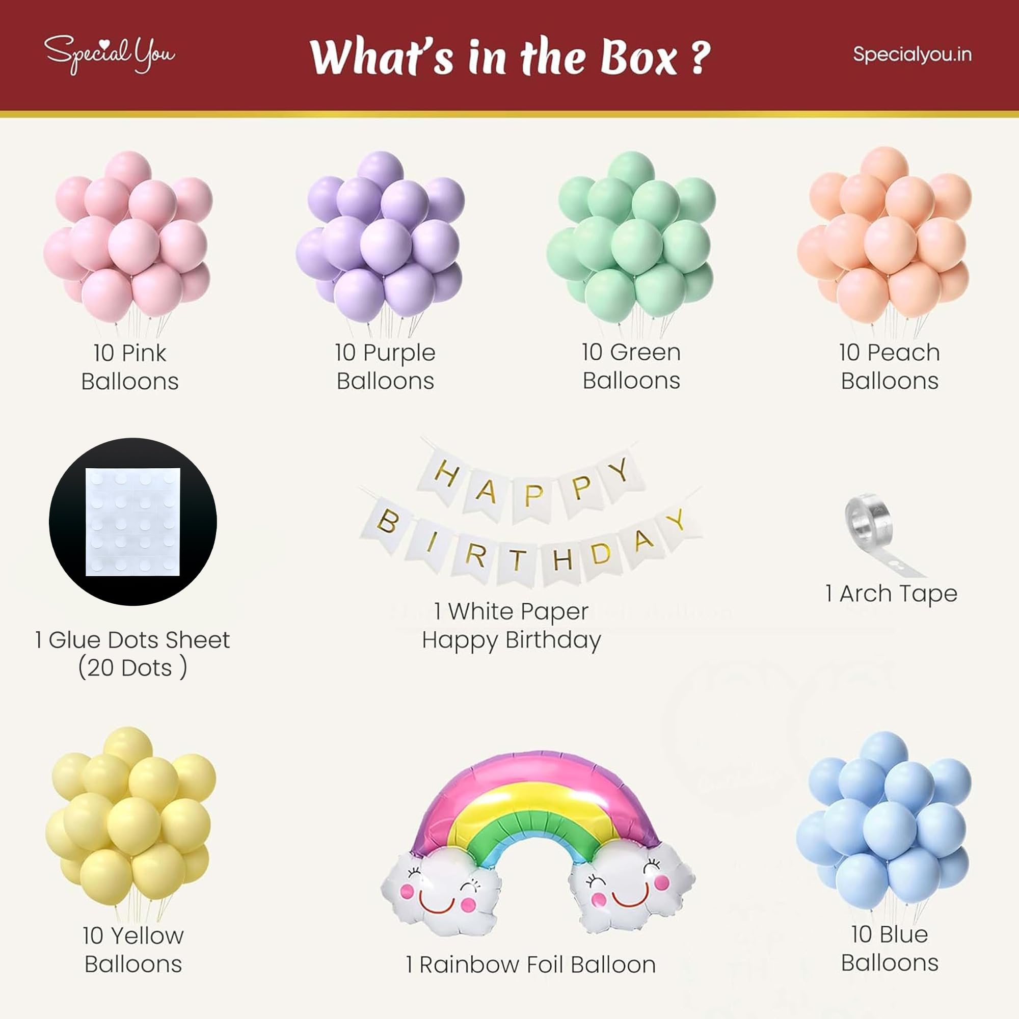 Pastel Birthday DIY Decoration Items