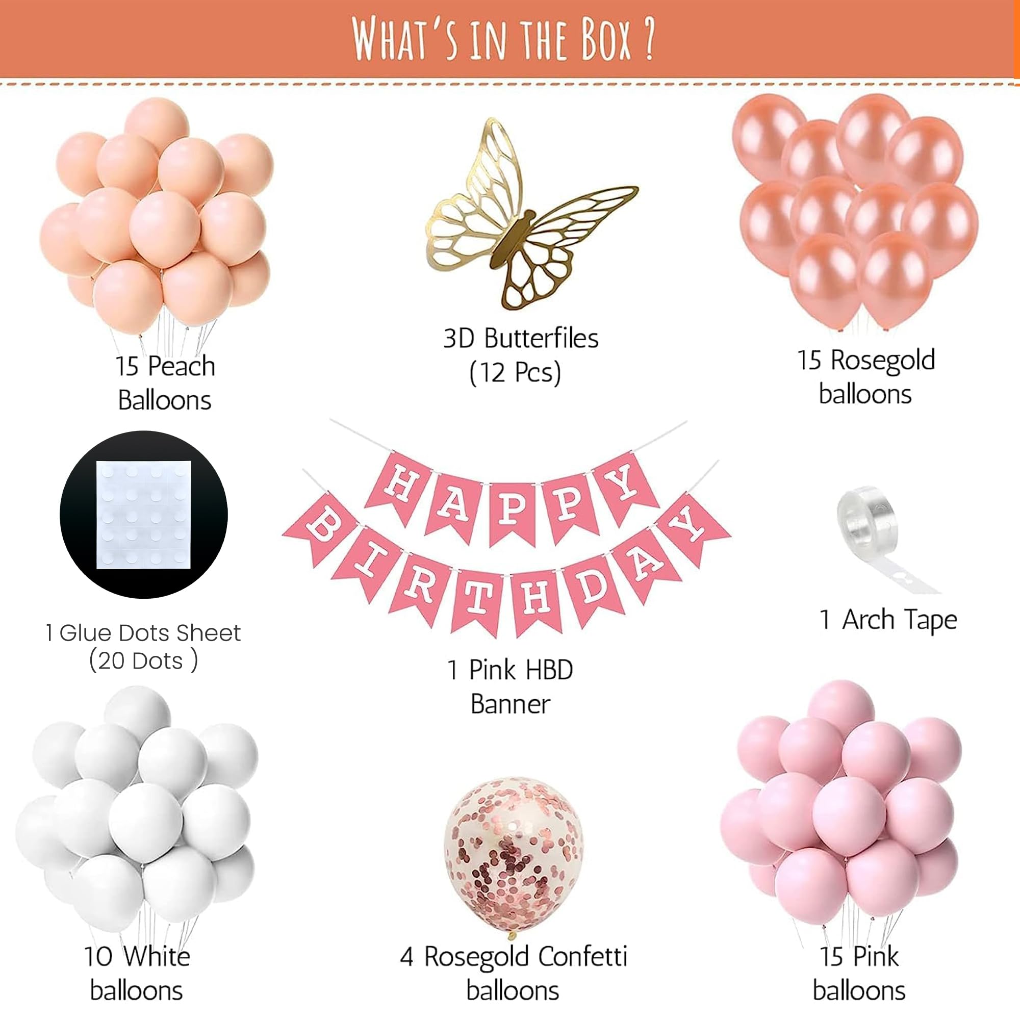 Pink theme Birthday Decorations for Girls