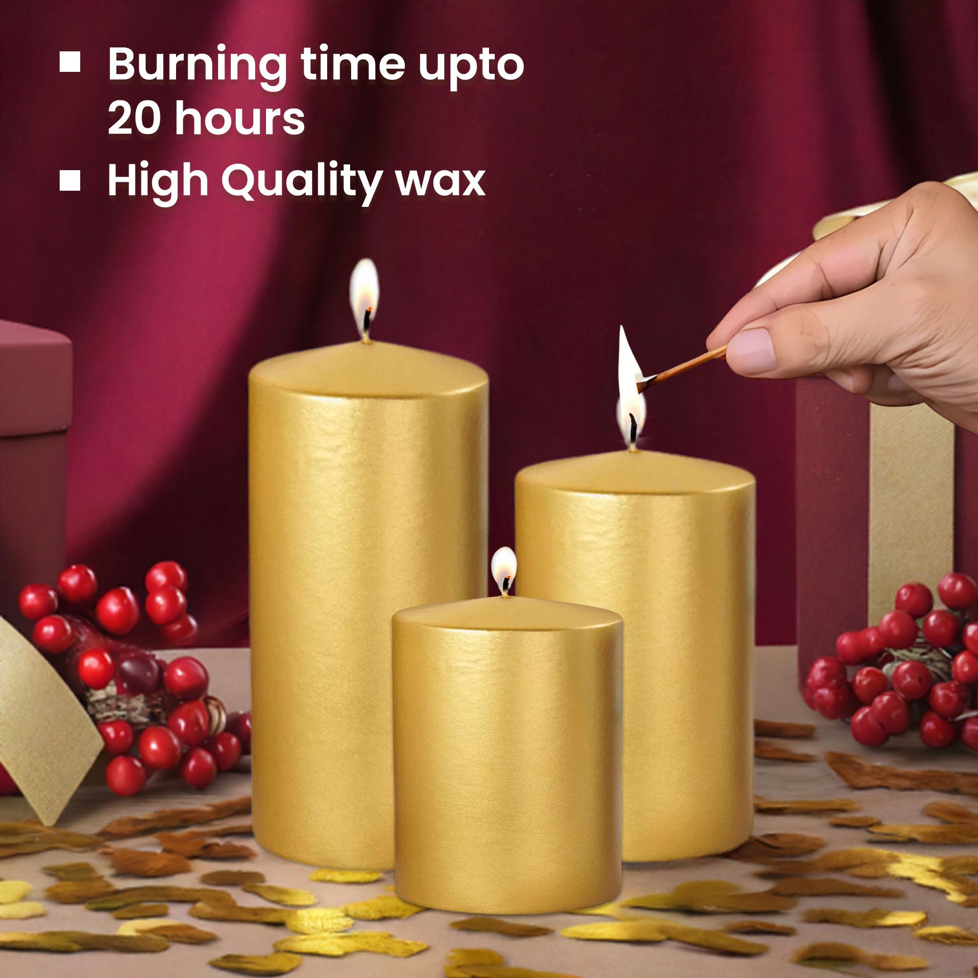 Golden Candles for Diwali