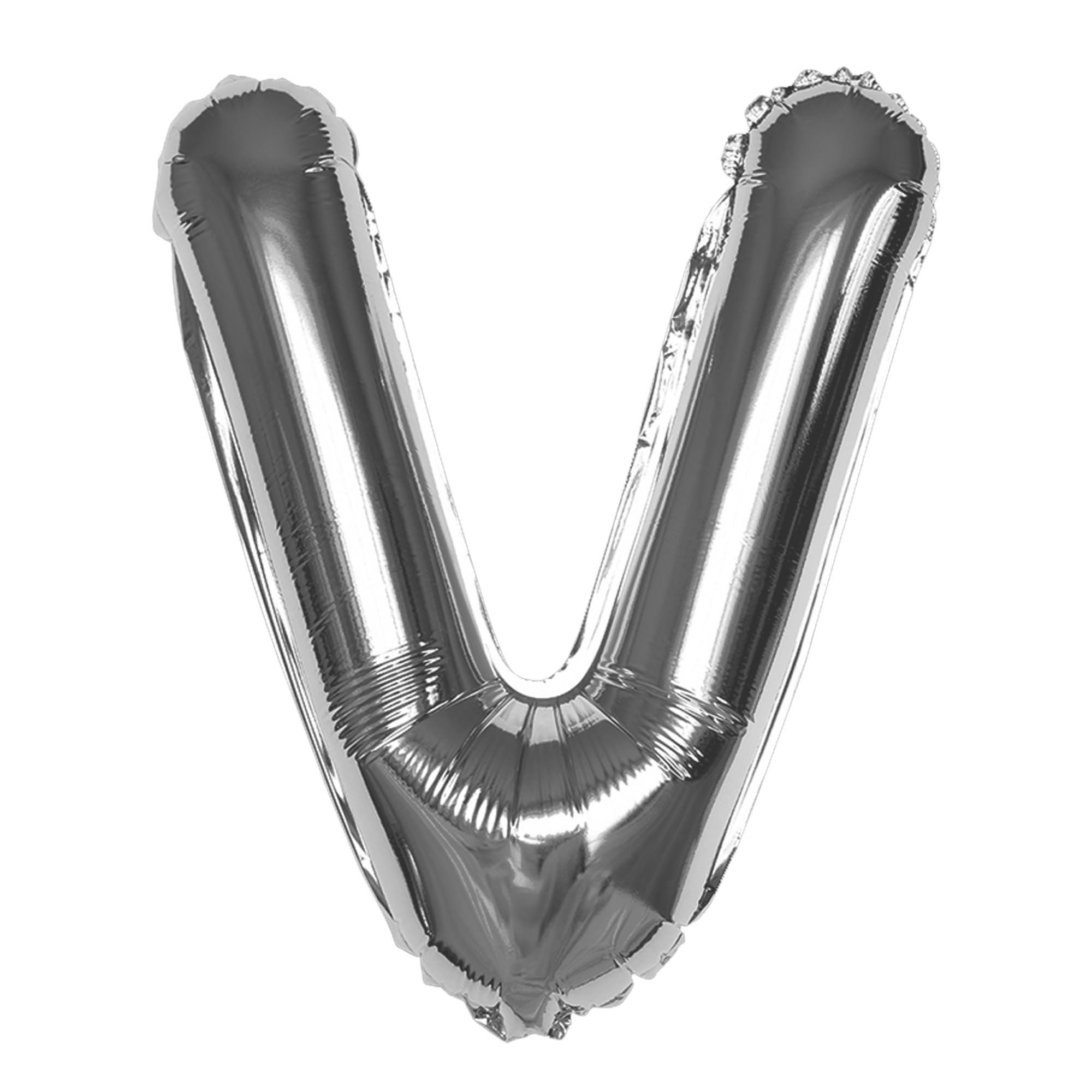Silver V Letter Foil Balloon - Special You