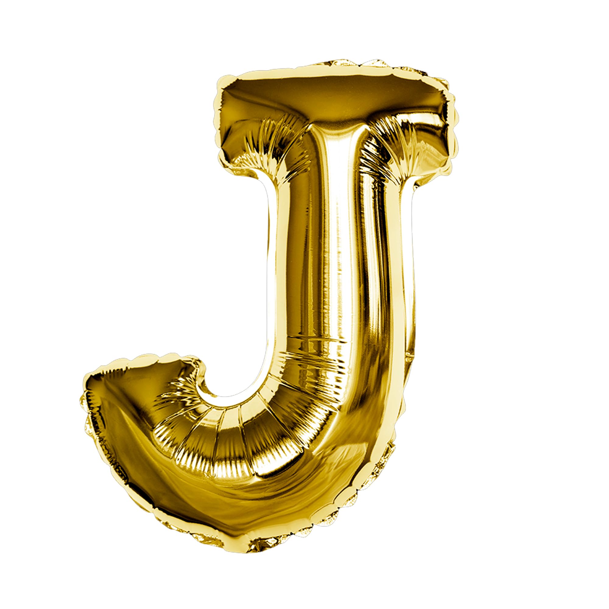 Gold J Letter Foil Balloon