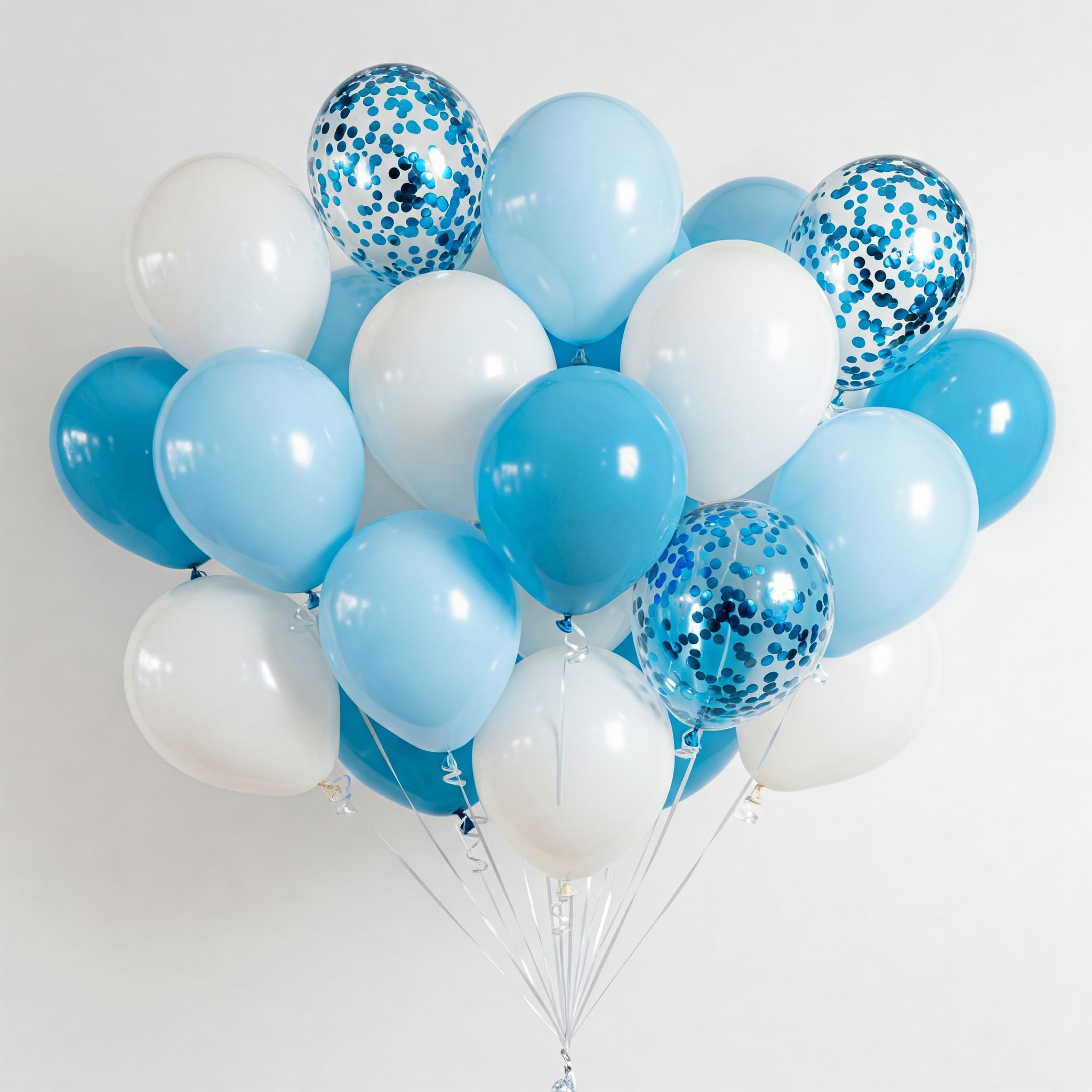 Blue & White Balloon Decorations- 52 Pcs