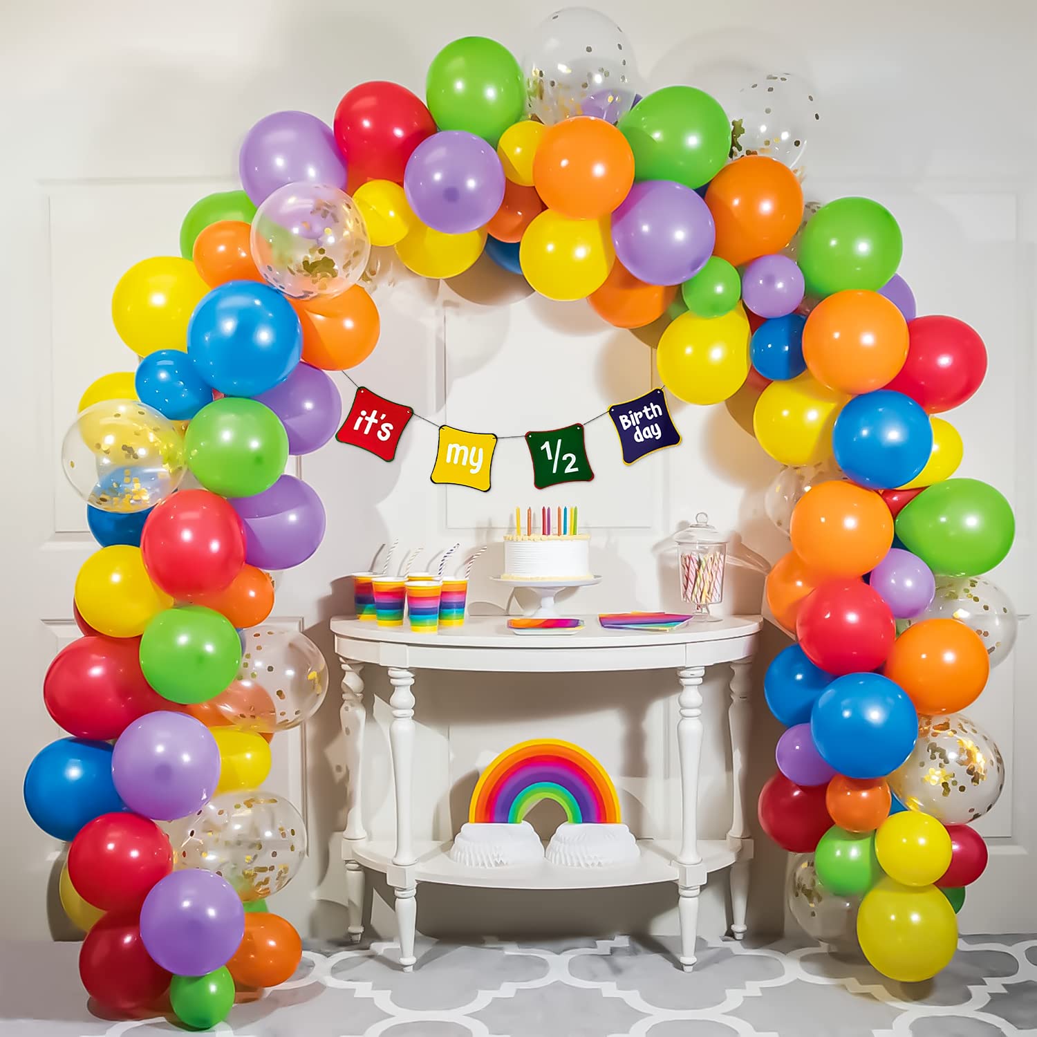 rainbow theme decor