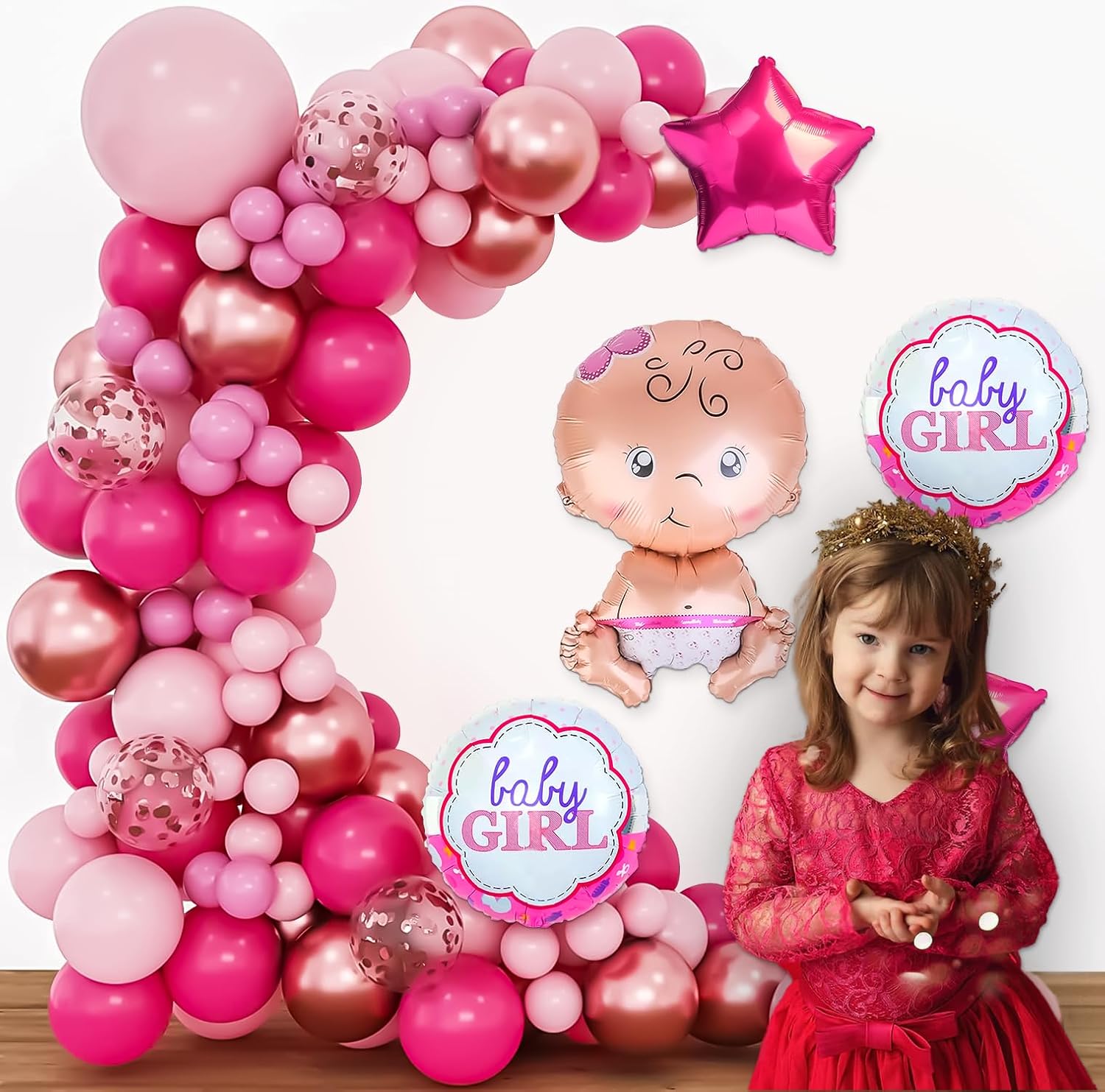 Welcome Baby theme DIY Decoration kit for Girls
