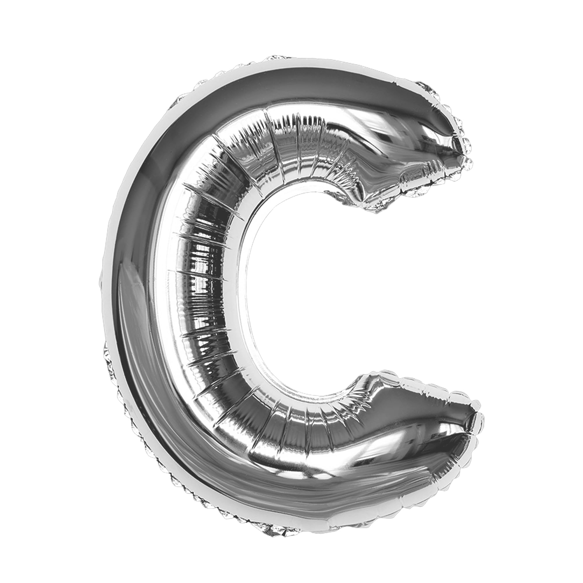 Silver C Letter Foil Balloon