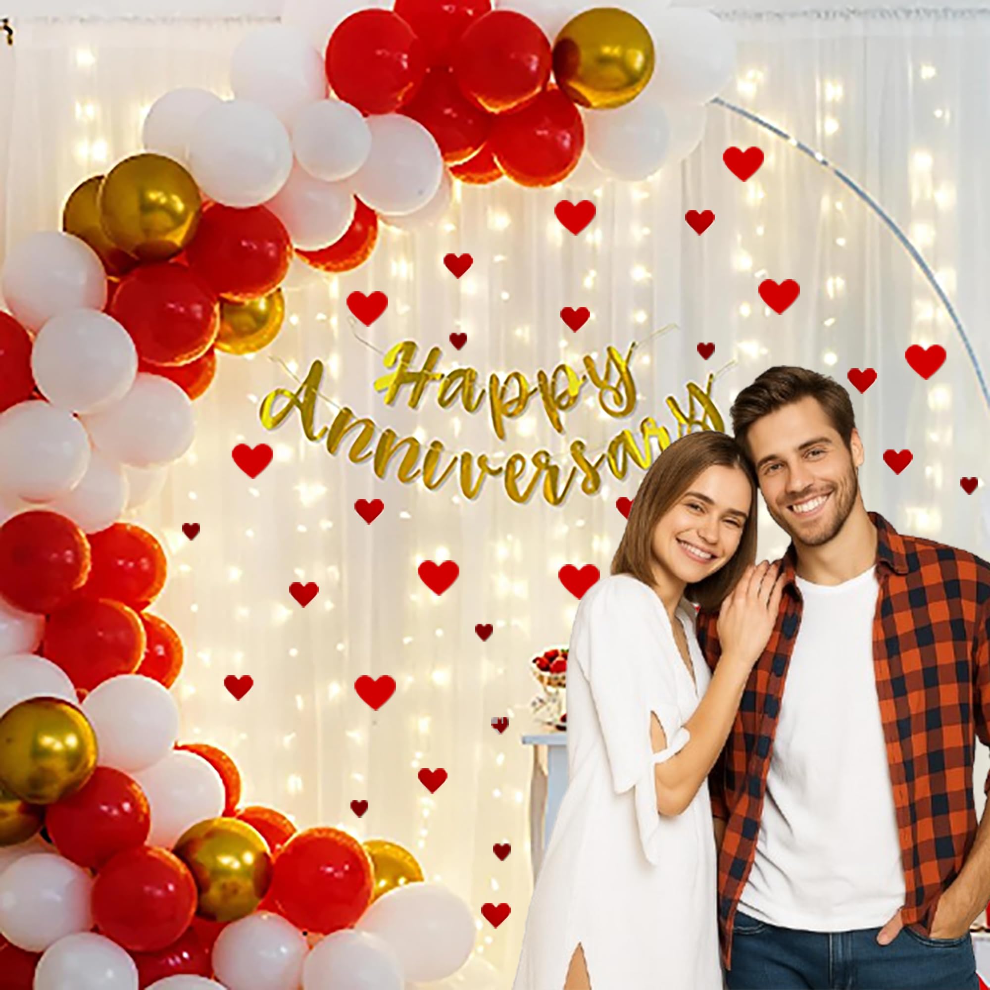 Anniversary Theme Decor with Backdrop And Lights