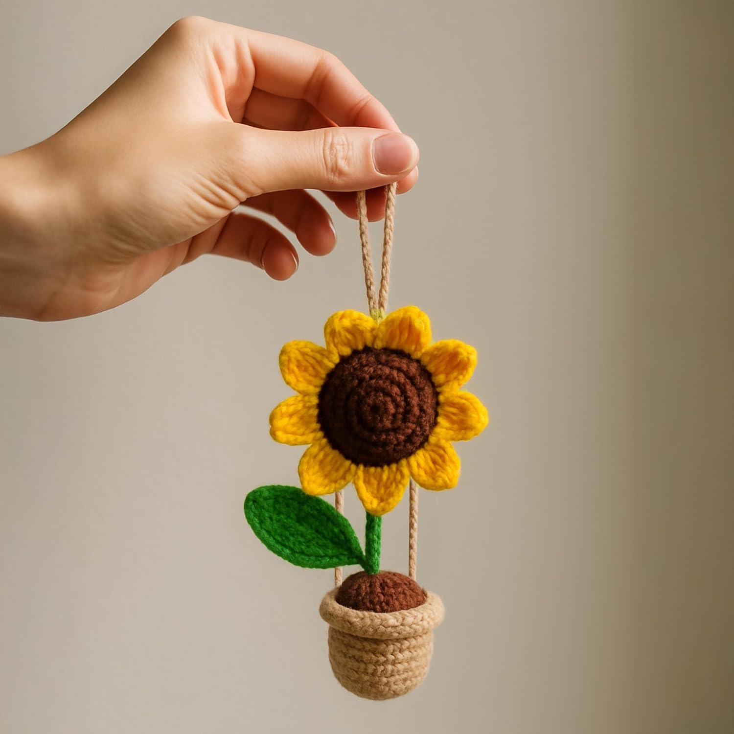 Sunflower Crochet Hanging