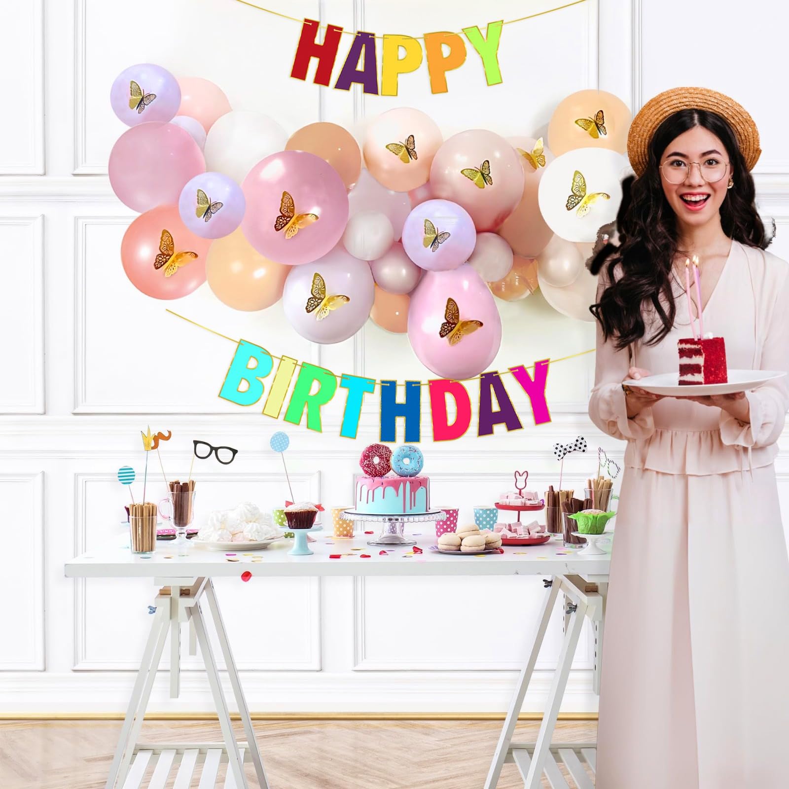 Pastel Balloons for Birthday Decoration