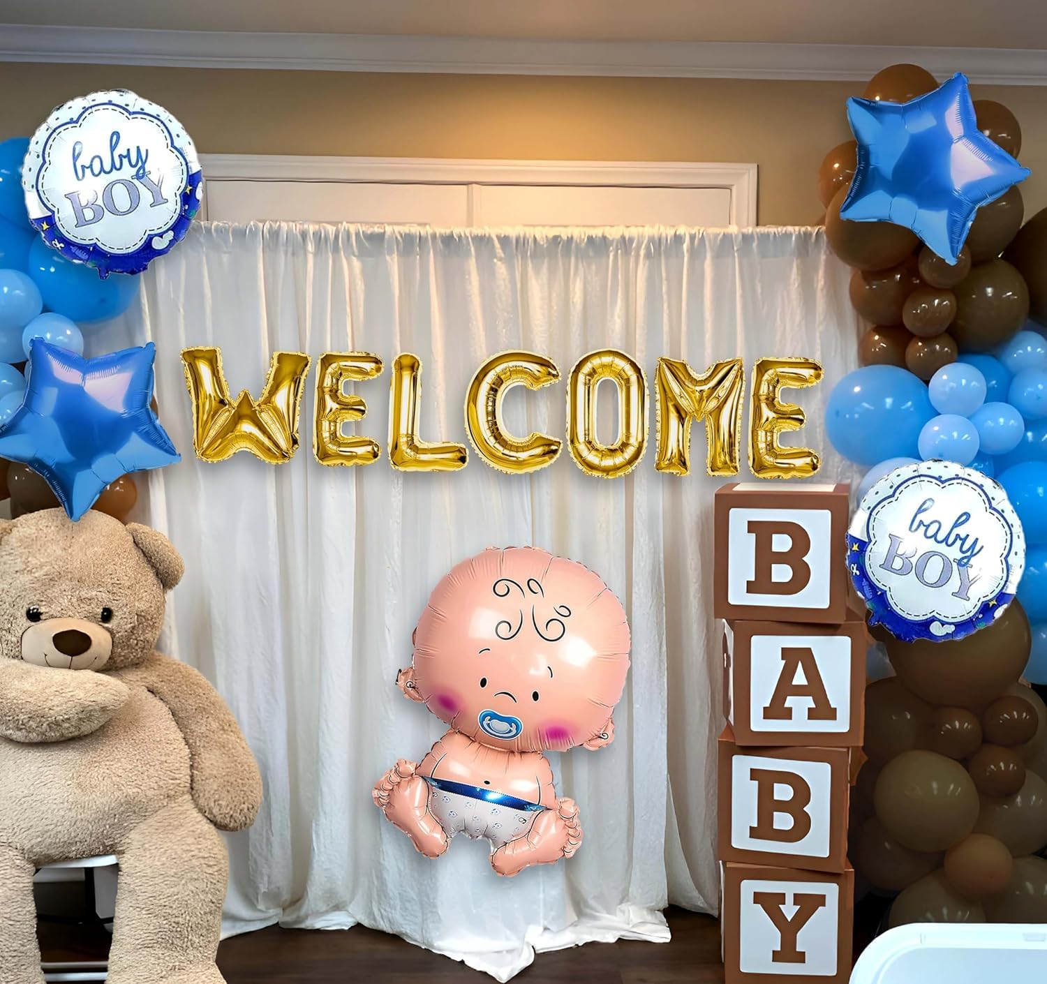 Baby Boy Foil Balloon Set-5pcs