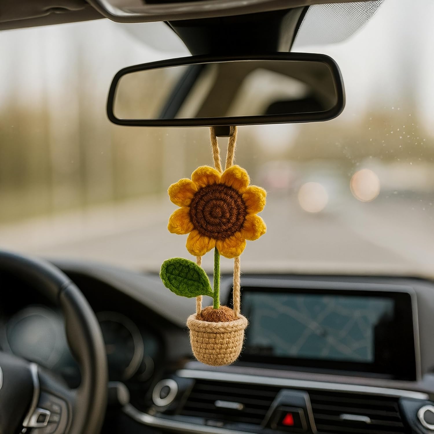 Sunflower Crochet Hanging