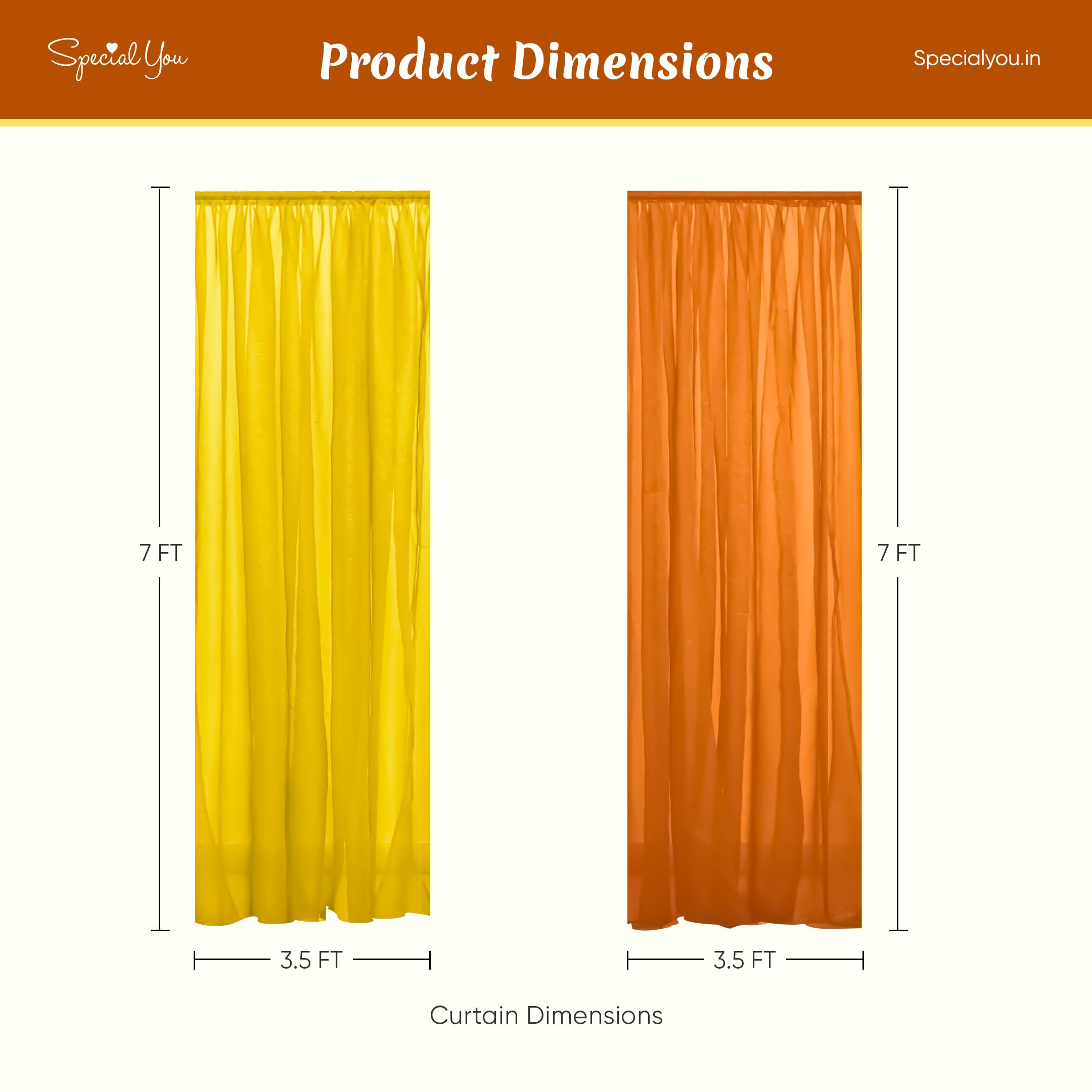 yellow orange curtains