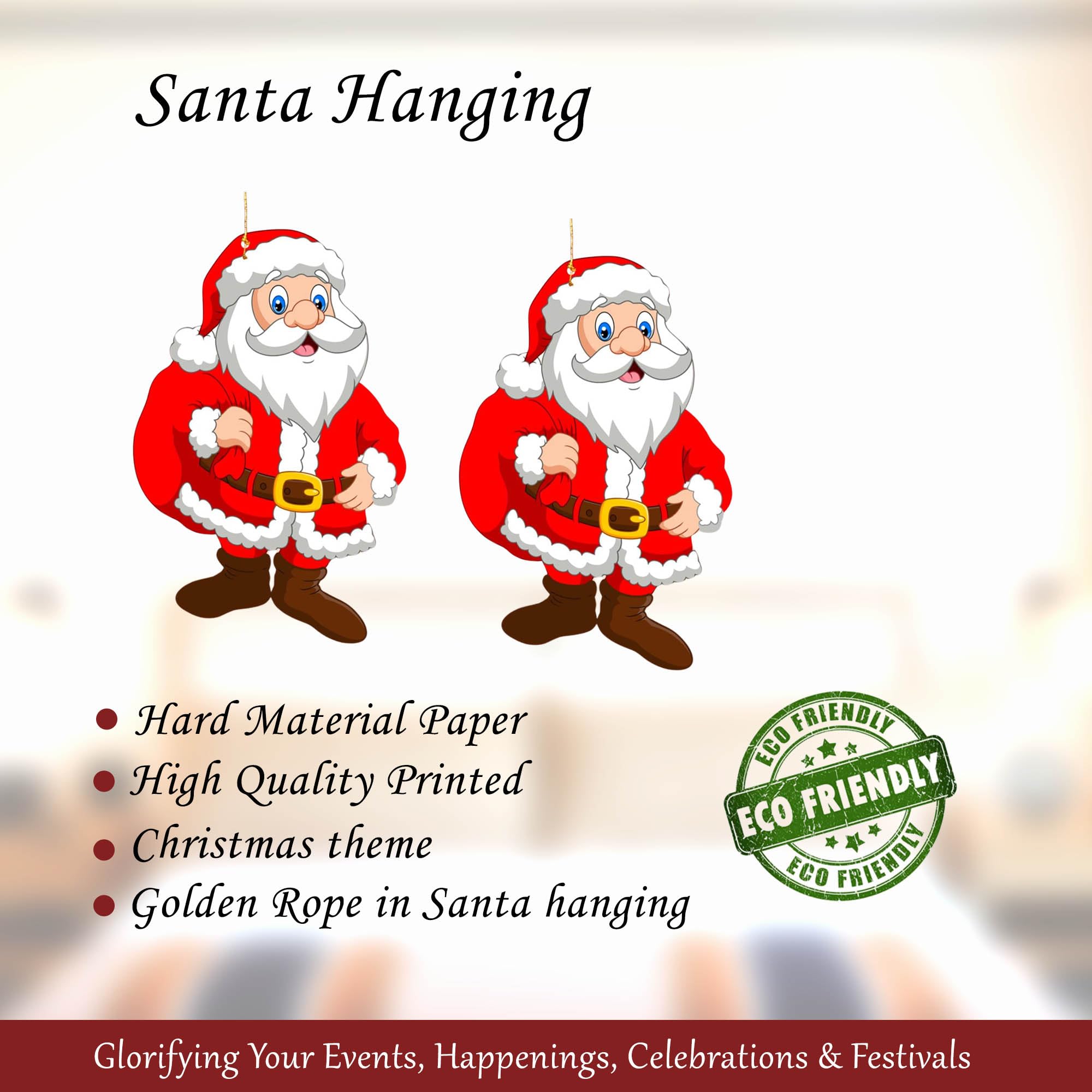 Santa Hanging for Christmas decor