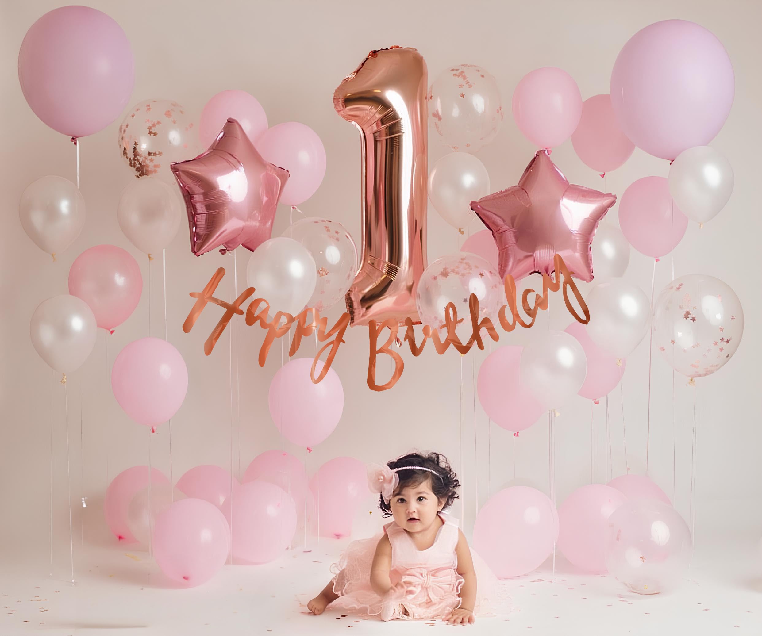Pink theme 1st Birthday Decor