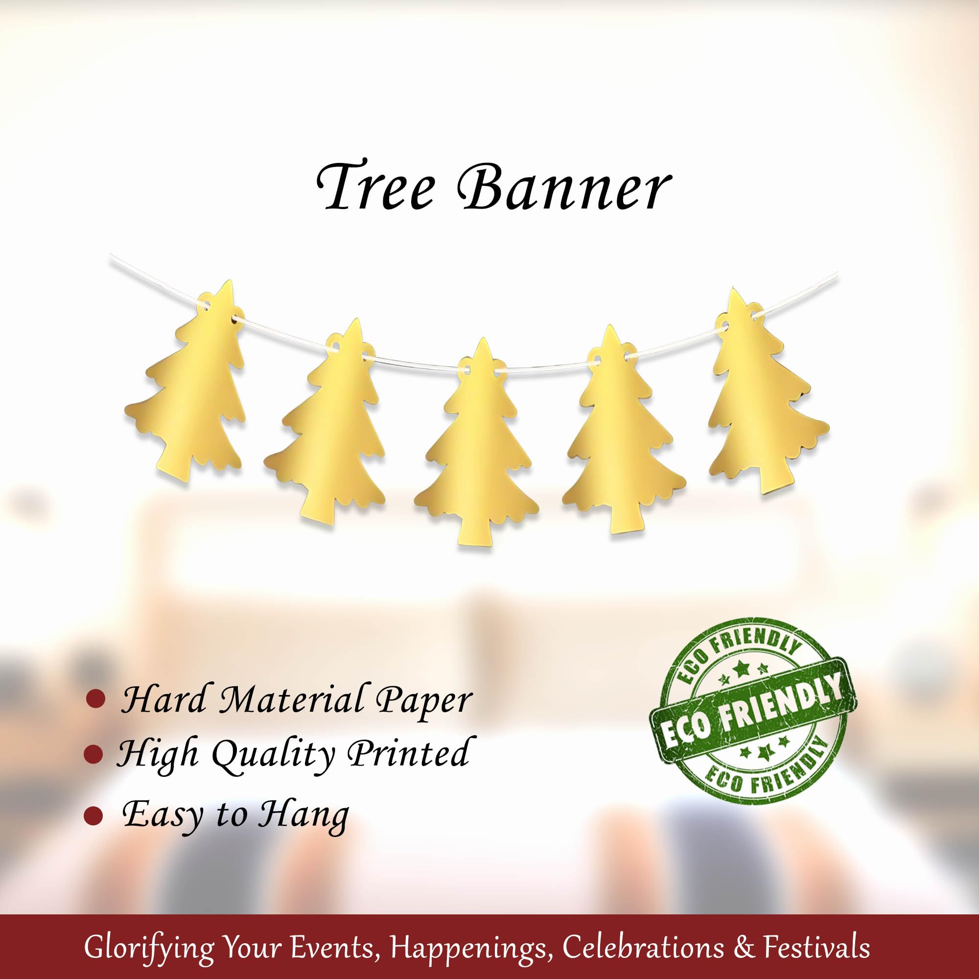 Tree Banner Pack of 4