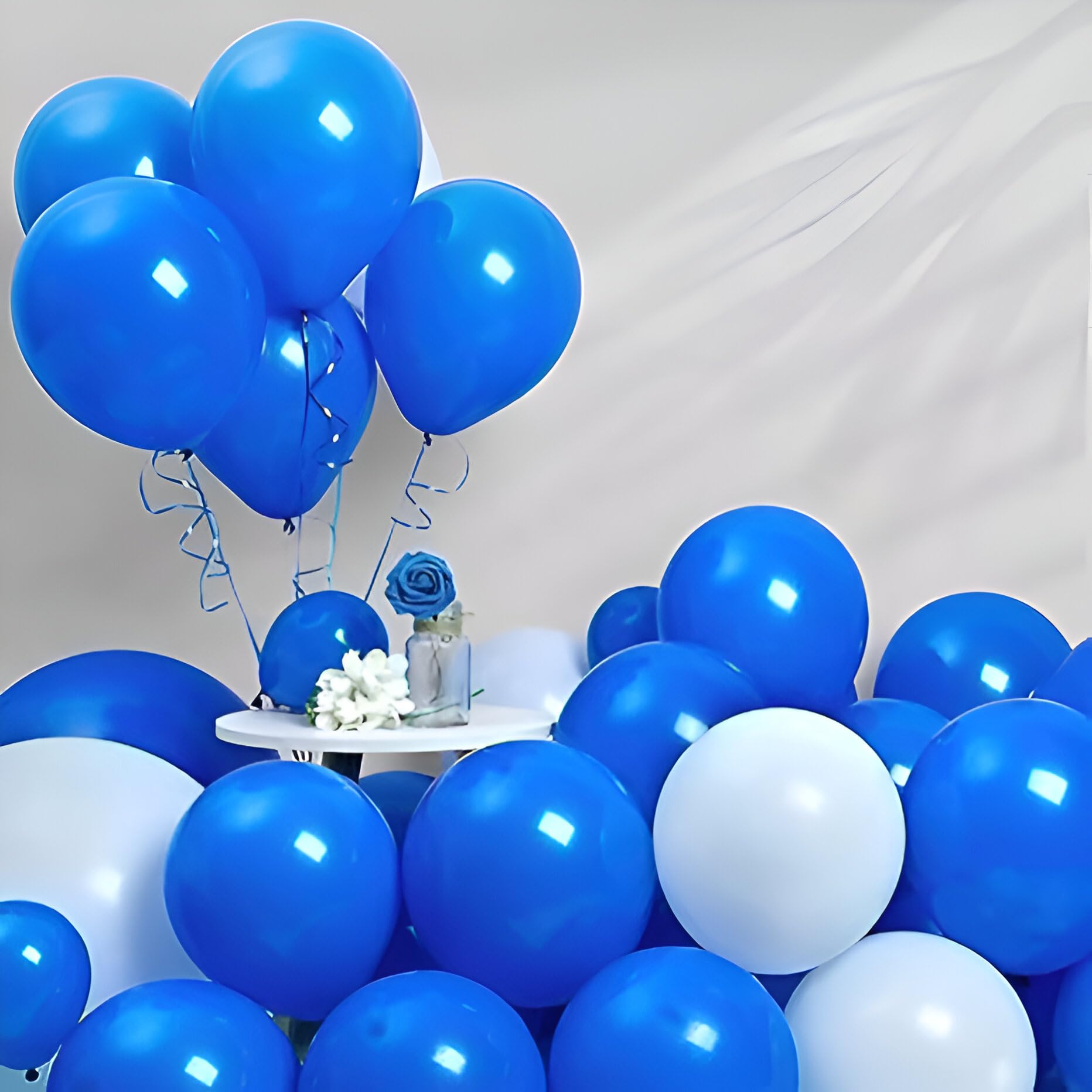 Metallic Blue Balloons - 50 pcs - Special You