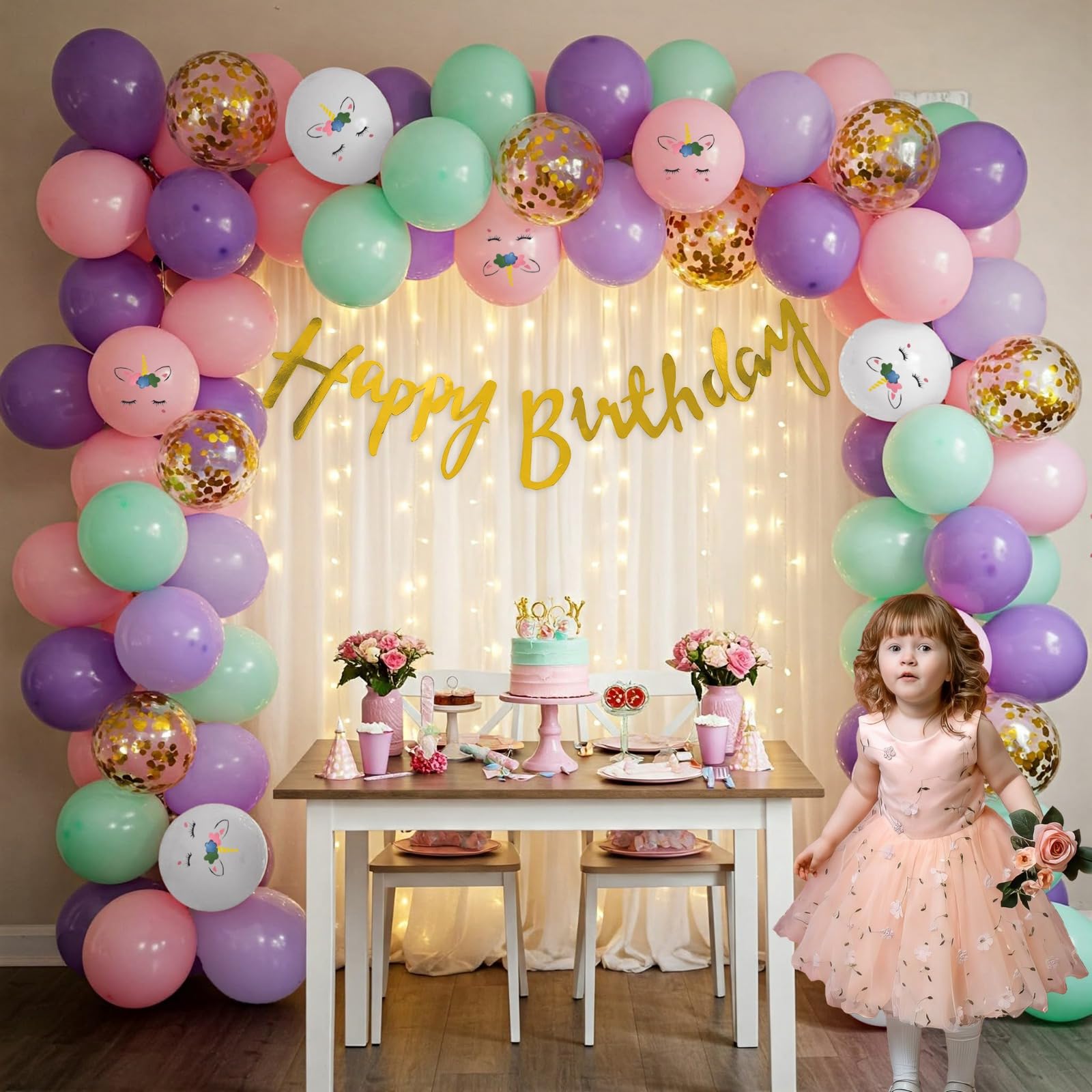Unicorn Balloon set Happy Birthday Decor - Special You