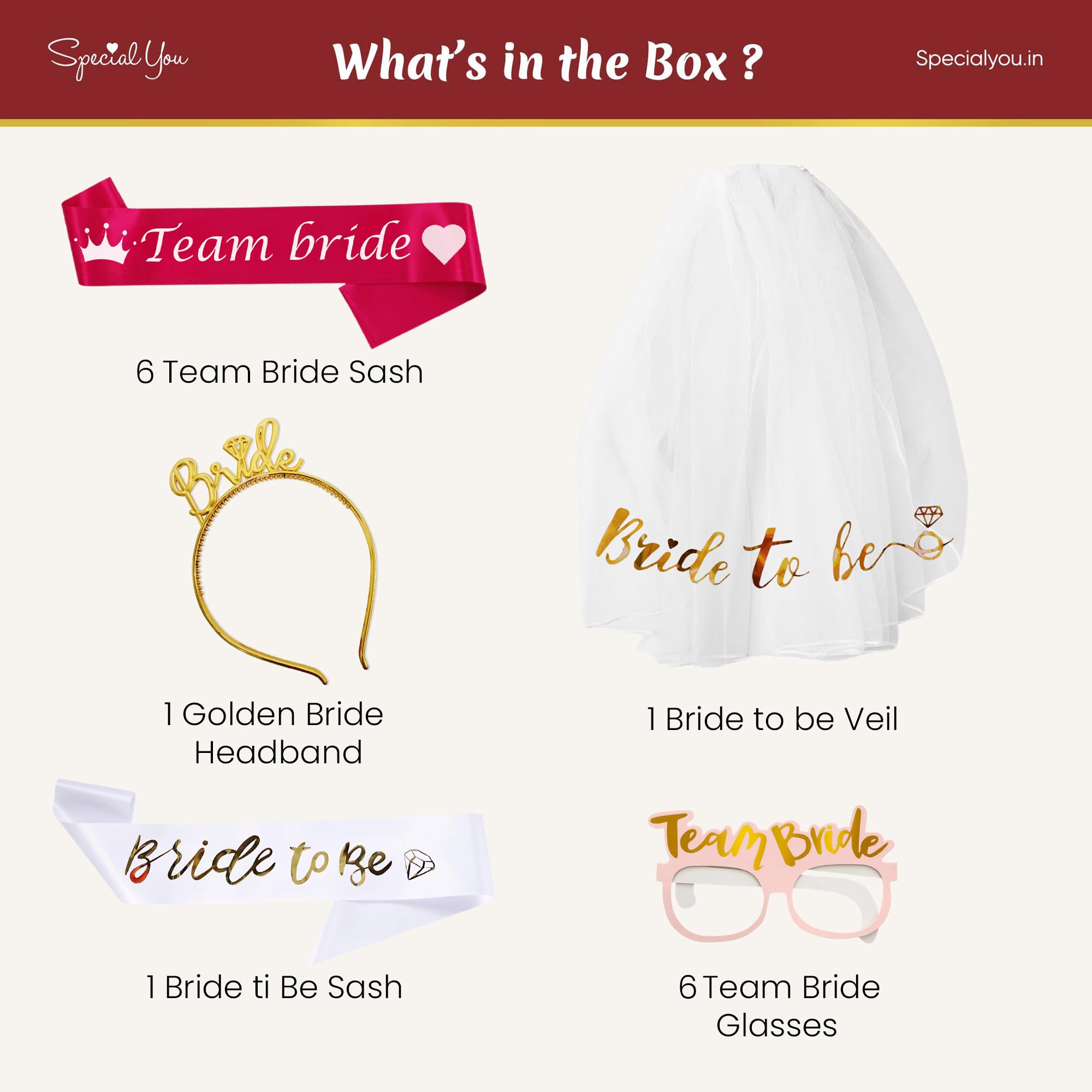 Bride to be Decoration with props