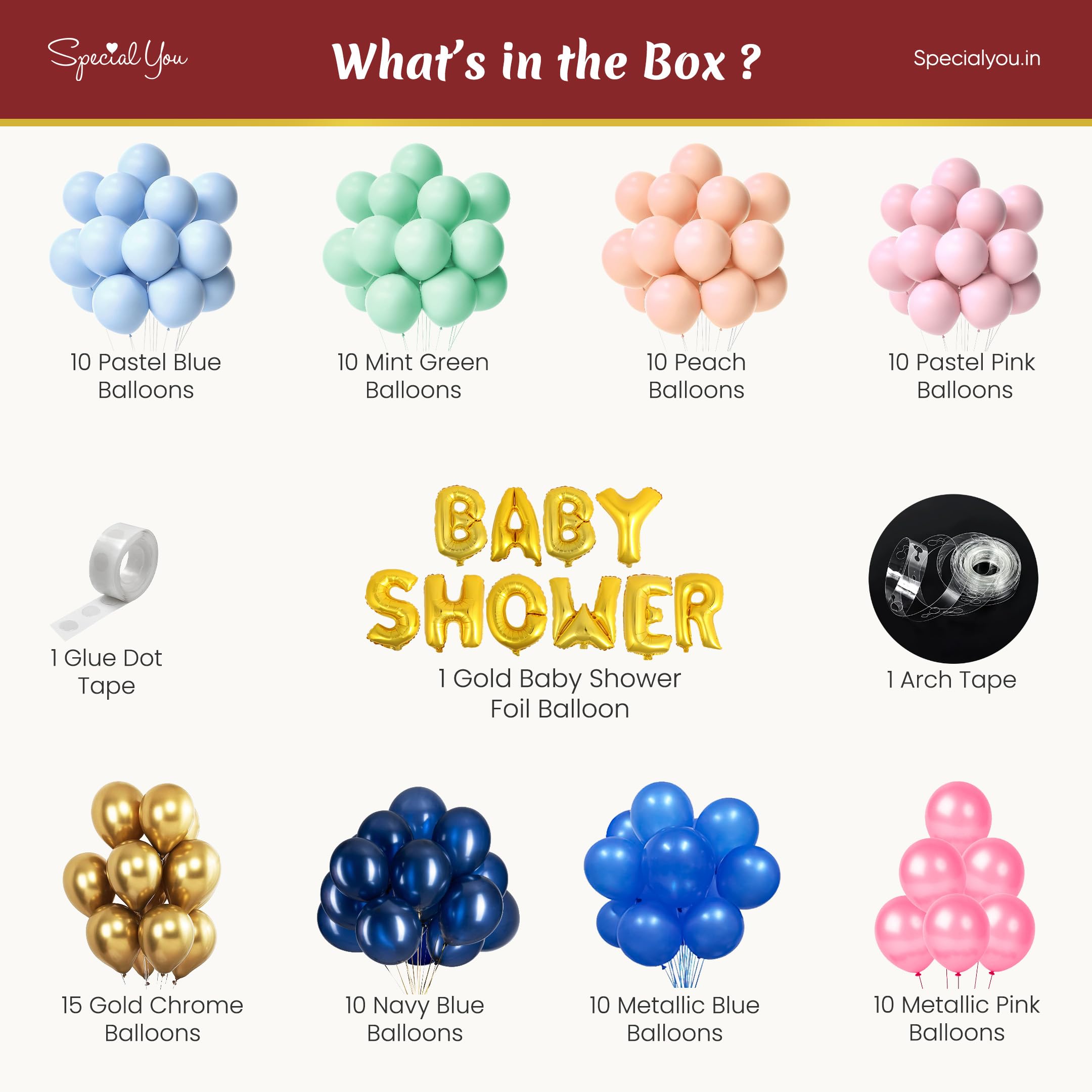 Tiny Toes Baby shower DIY kit
