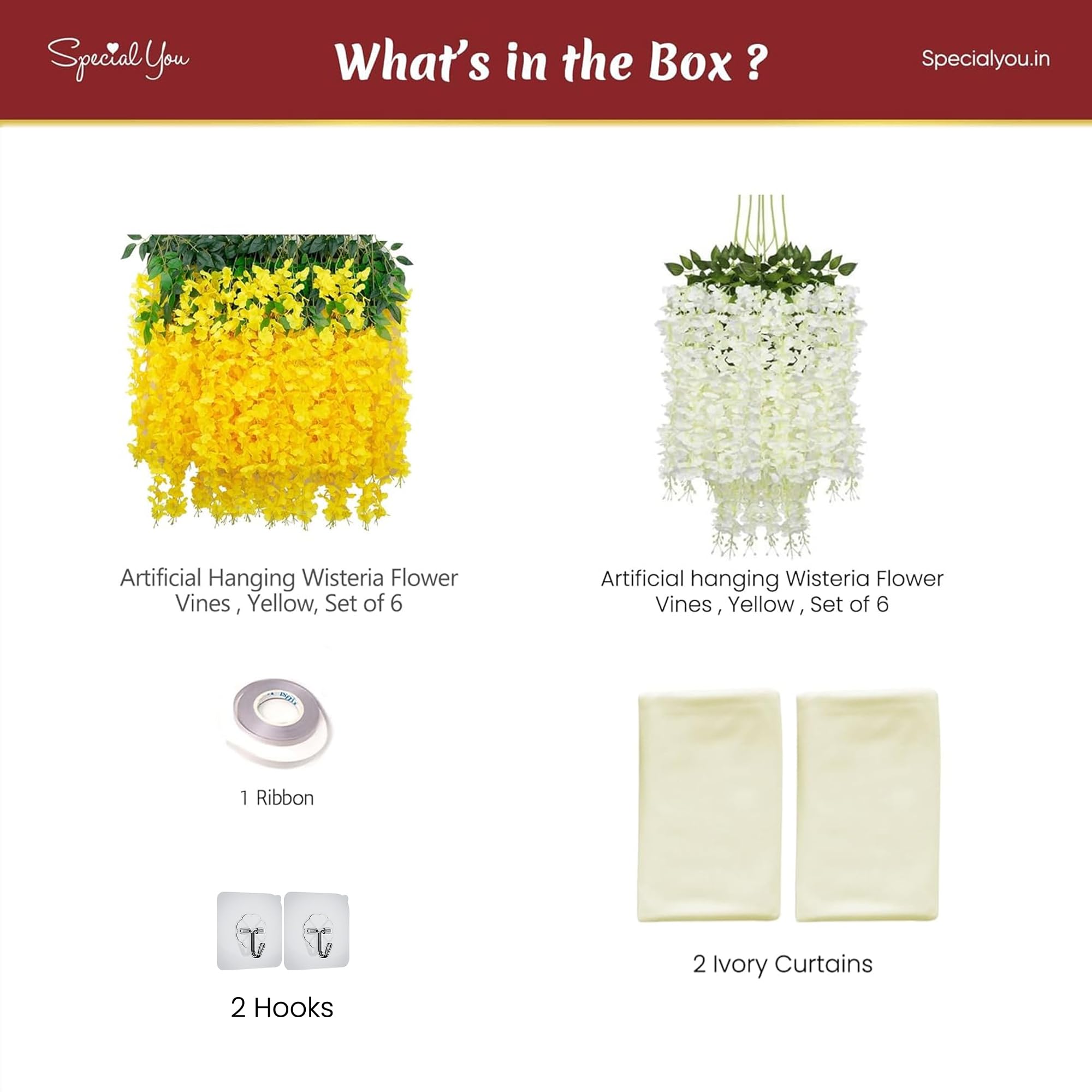 Ivory Yellow Diwali Decor Kit