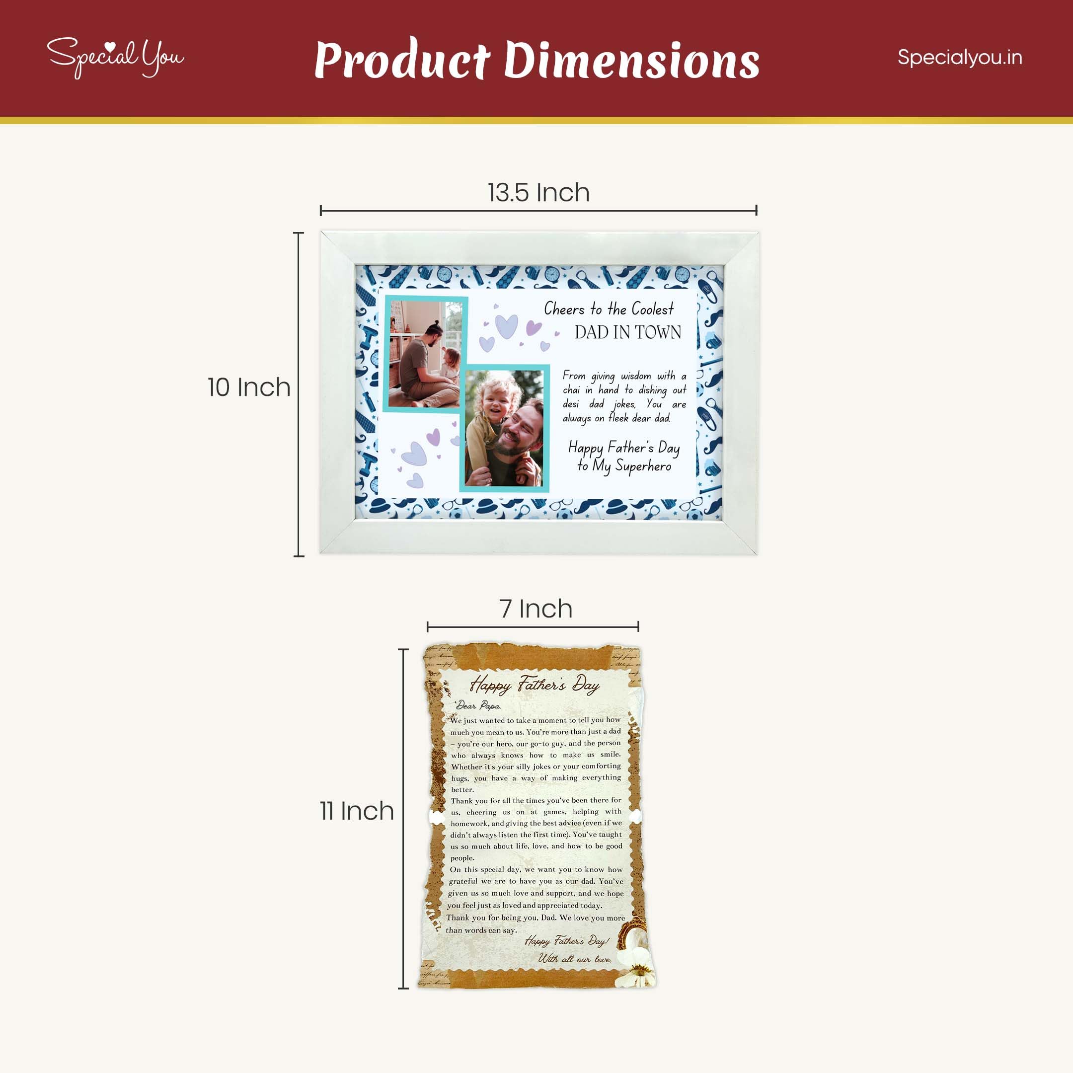 Customized Photo frame and Letter - Special You