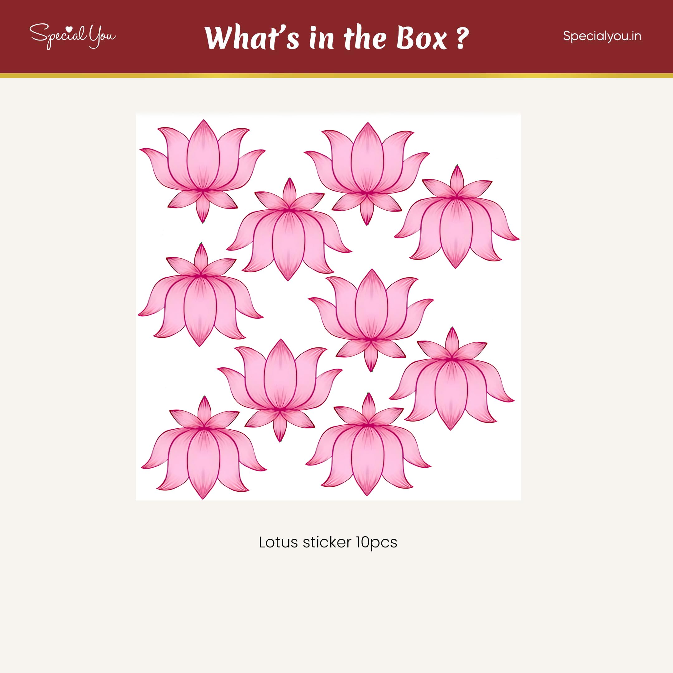 Festive Lotus Stickers