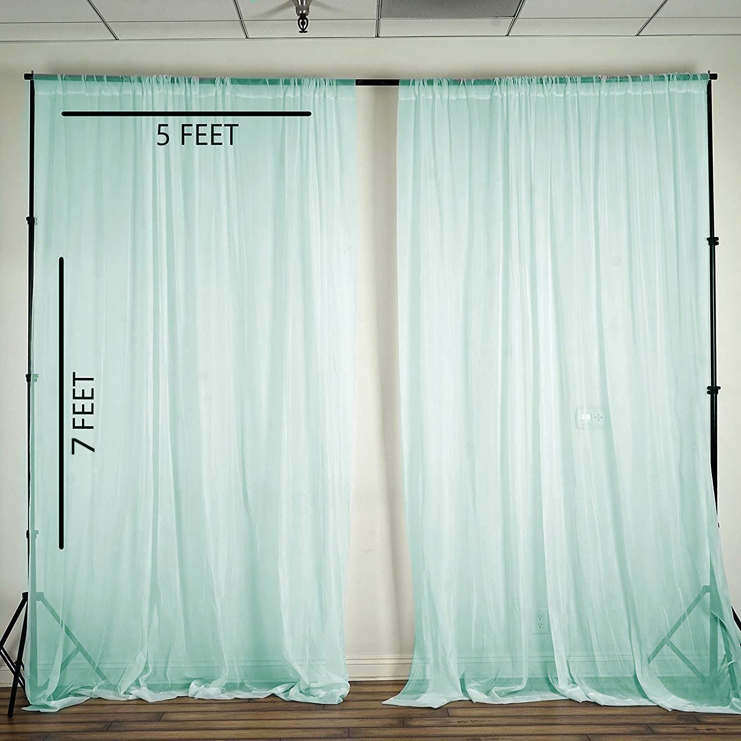 Turquoise curtains for Festive Decor