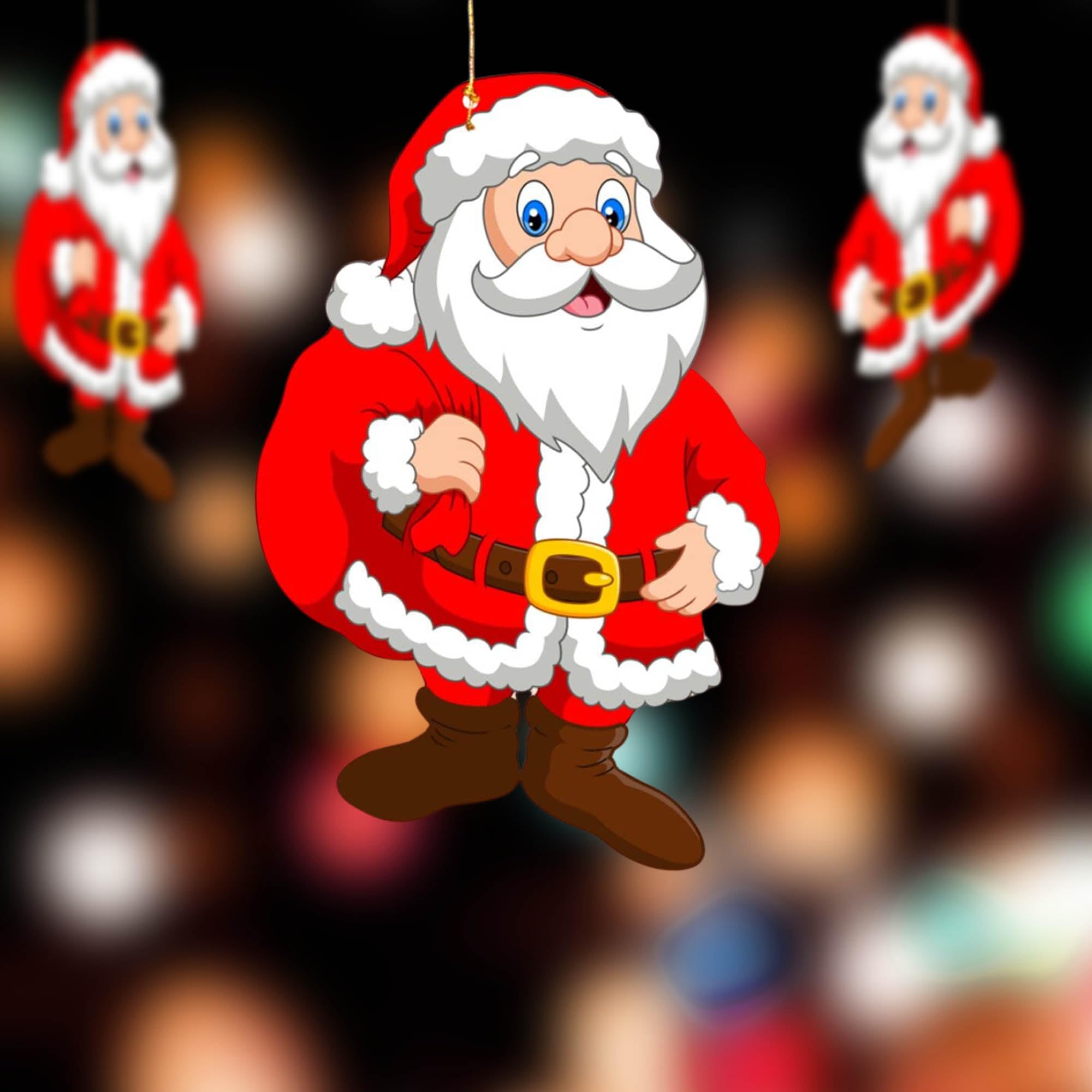 Santa Hanging for Christmas
