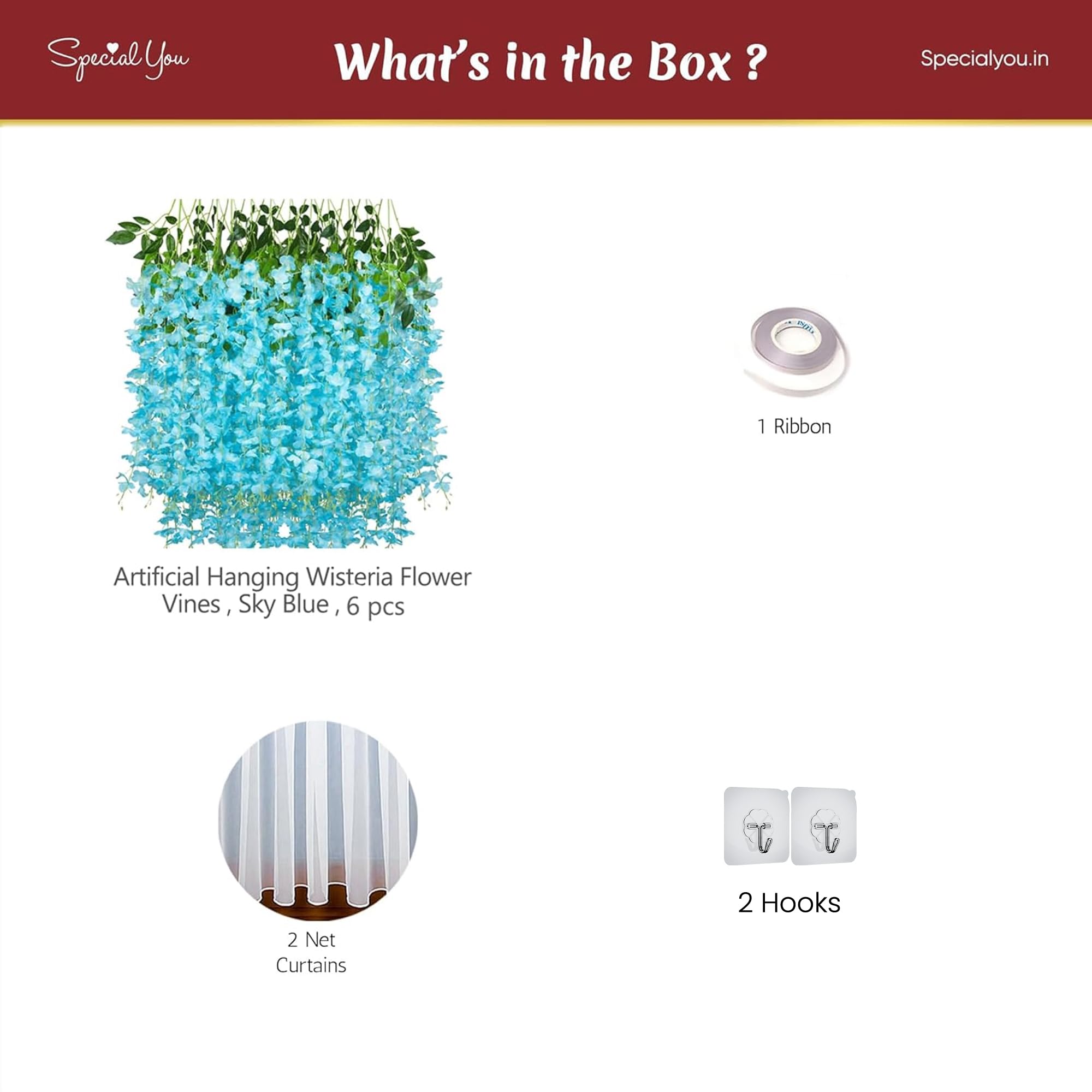 Blue Wisteria Decor Kit for Diwali Decor