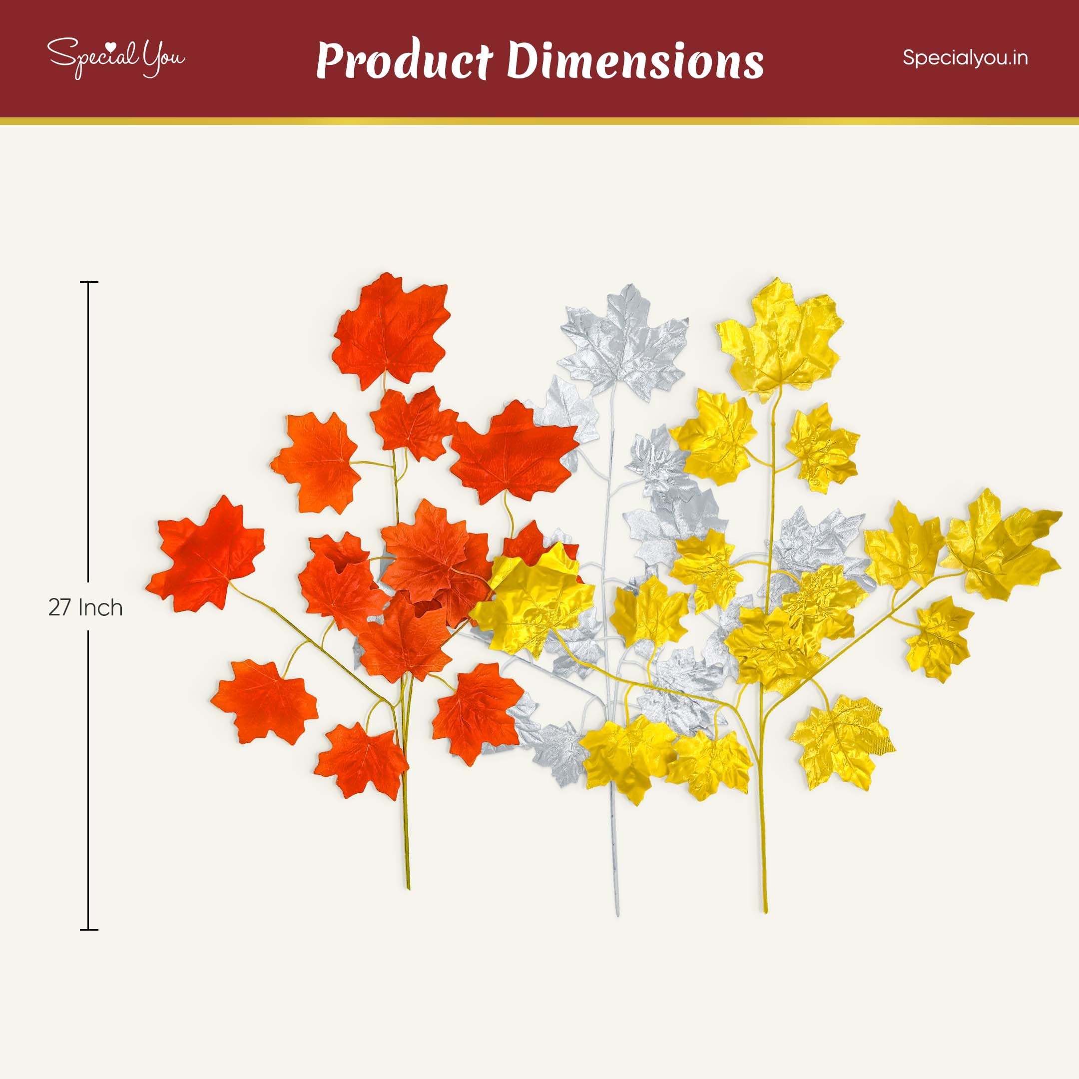 artificial maple leaves