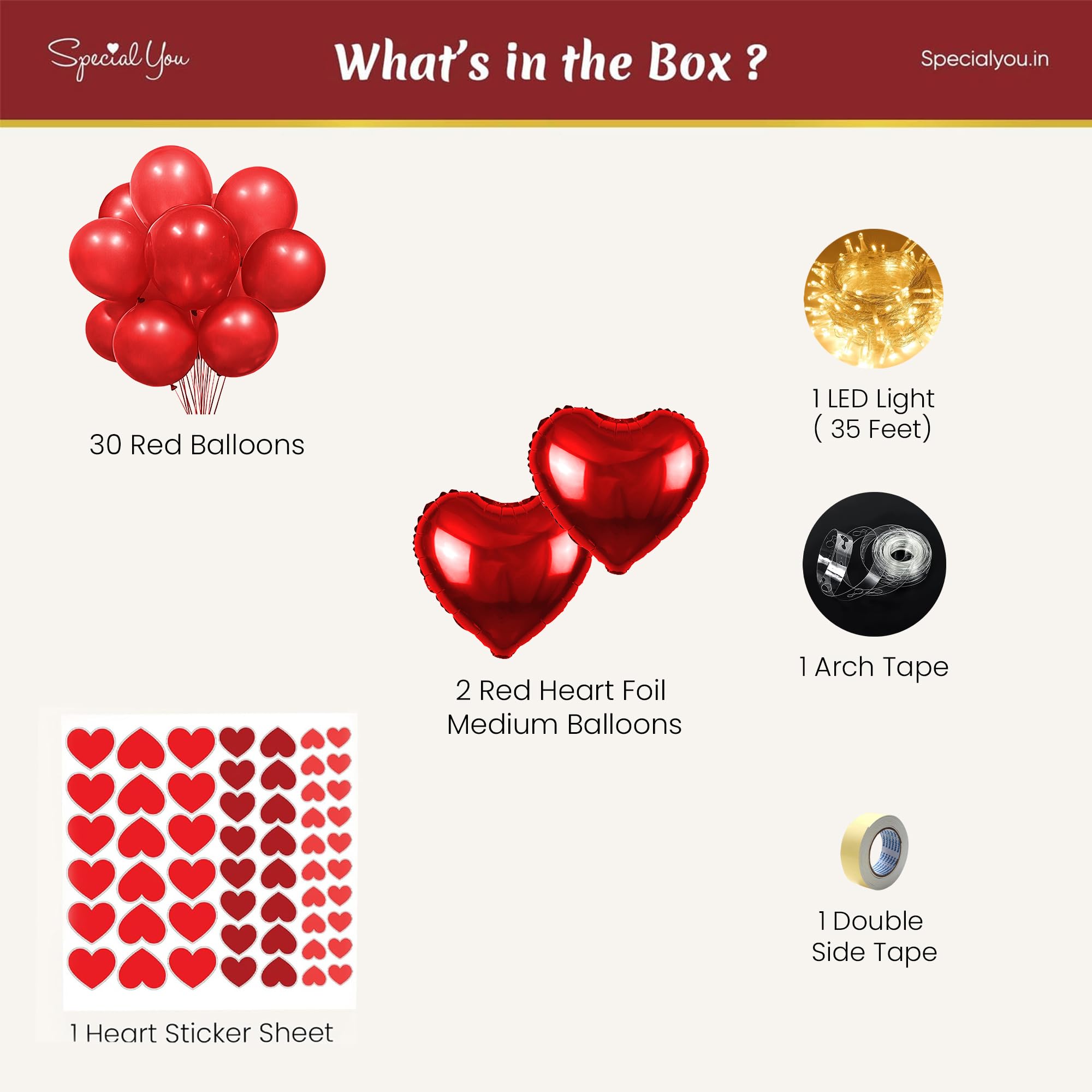 Red Balloon theme for Anniversary Decor - Special You