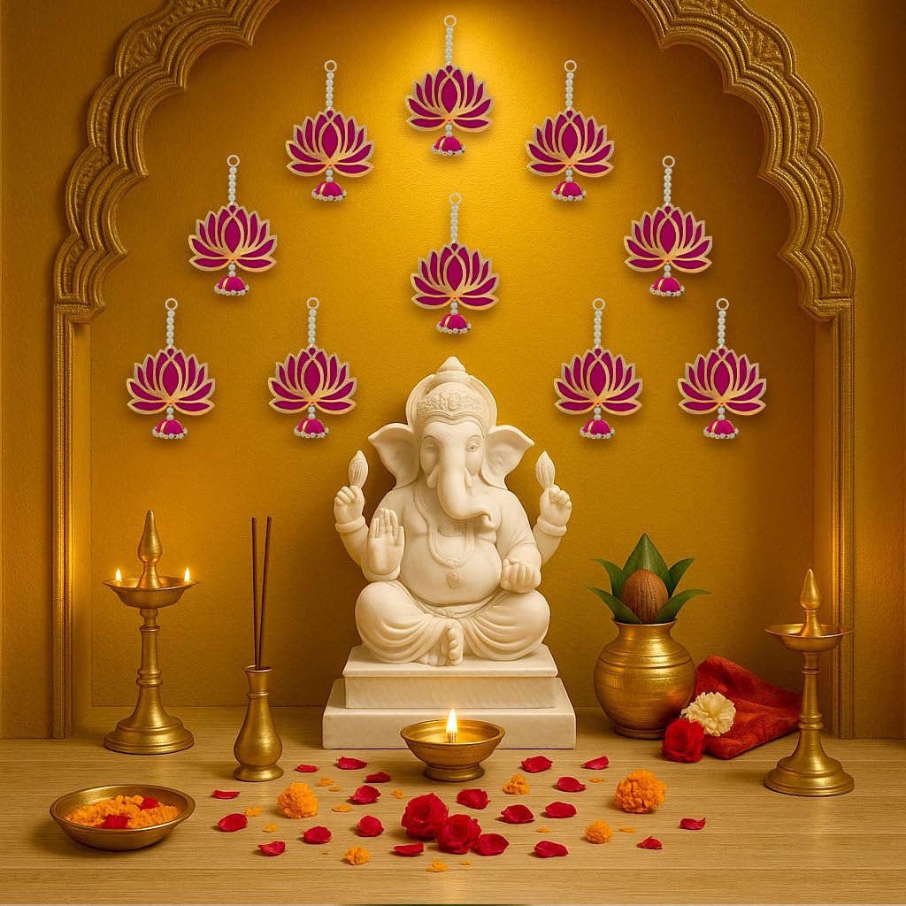 Diwali Lotus Hanging Decor Kit