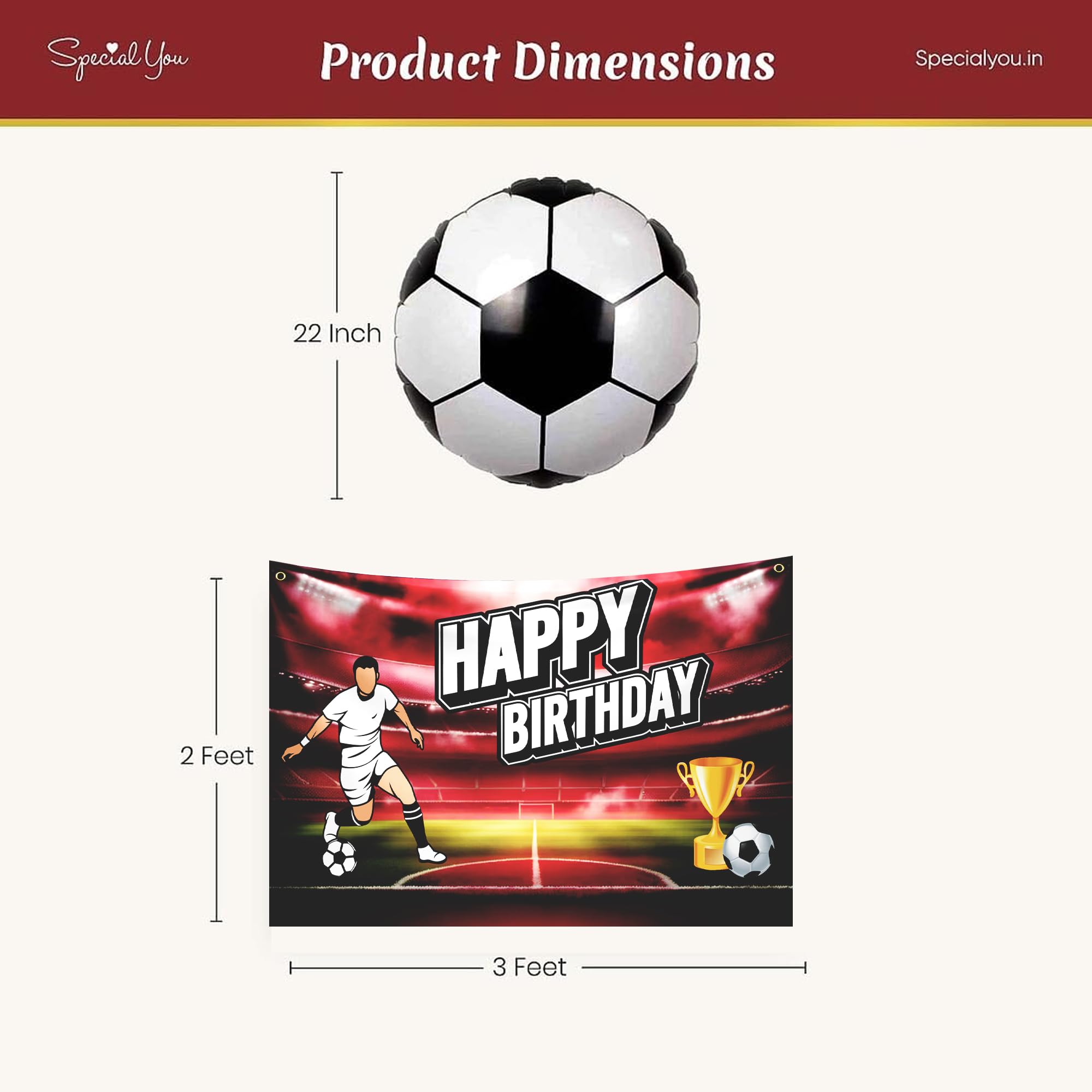 Football Theme Birthday Decoration Kit