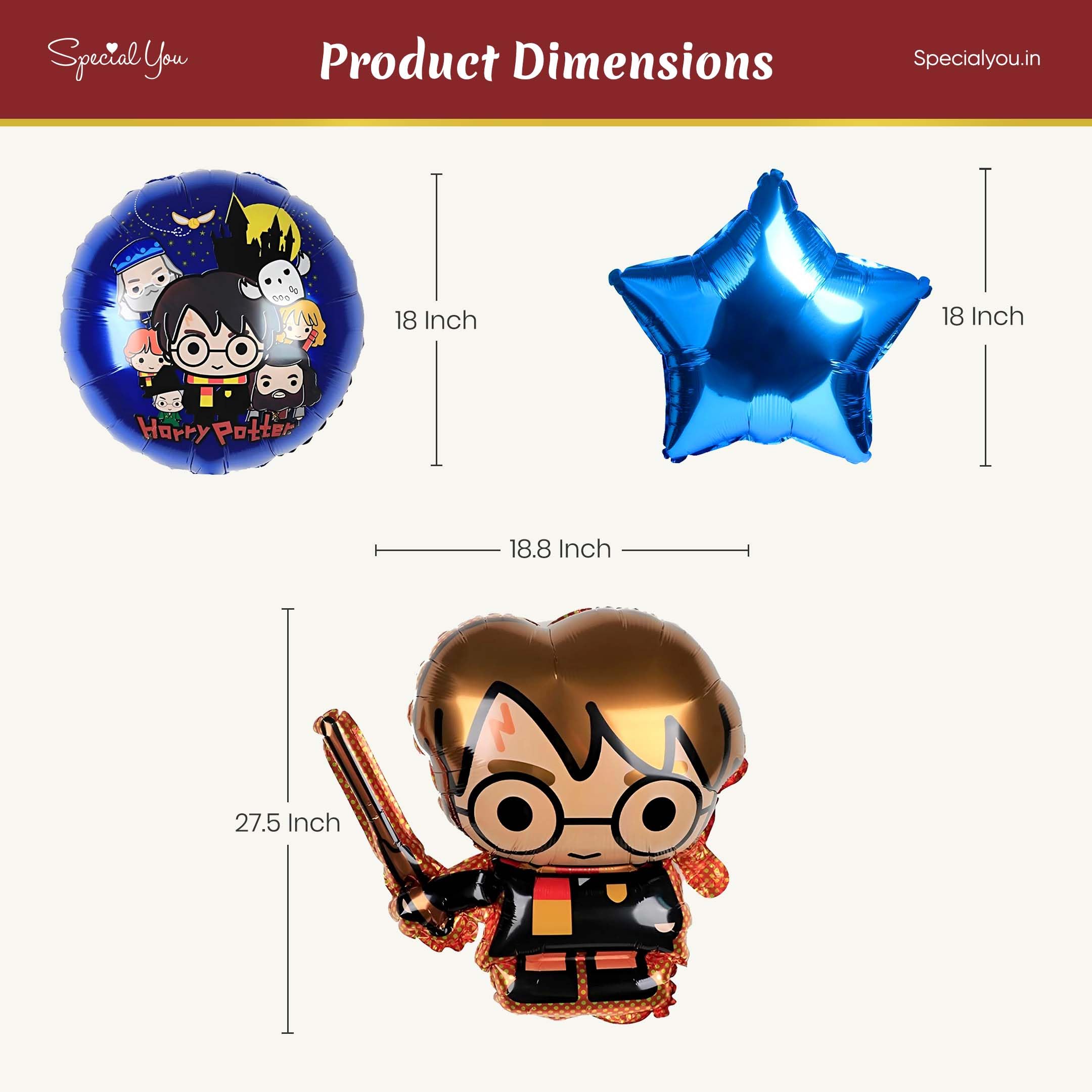 Harry Potter Foil Balloons Decoration Set