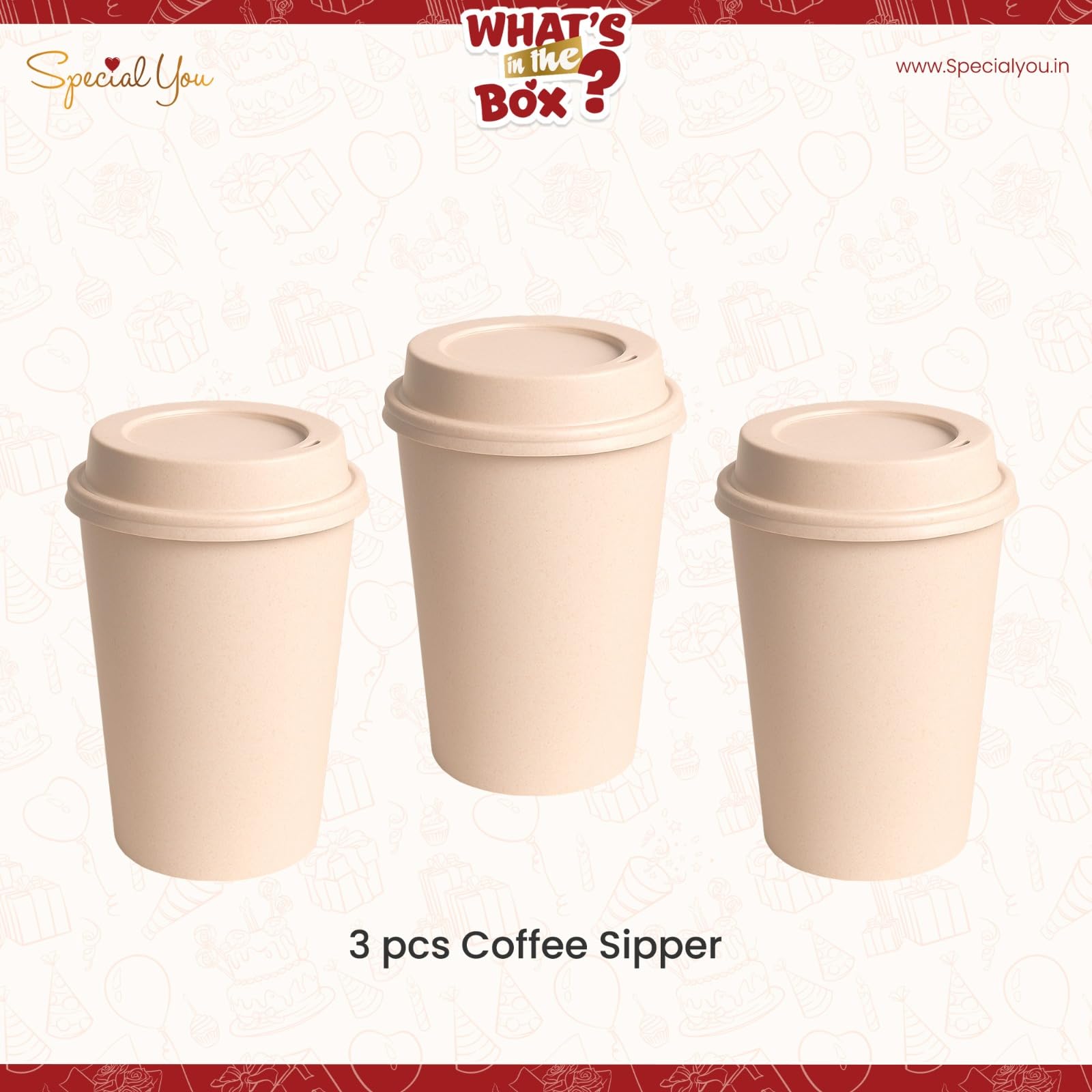 Reusable Coffee Cup-3pcs