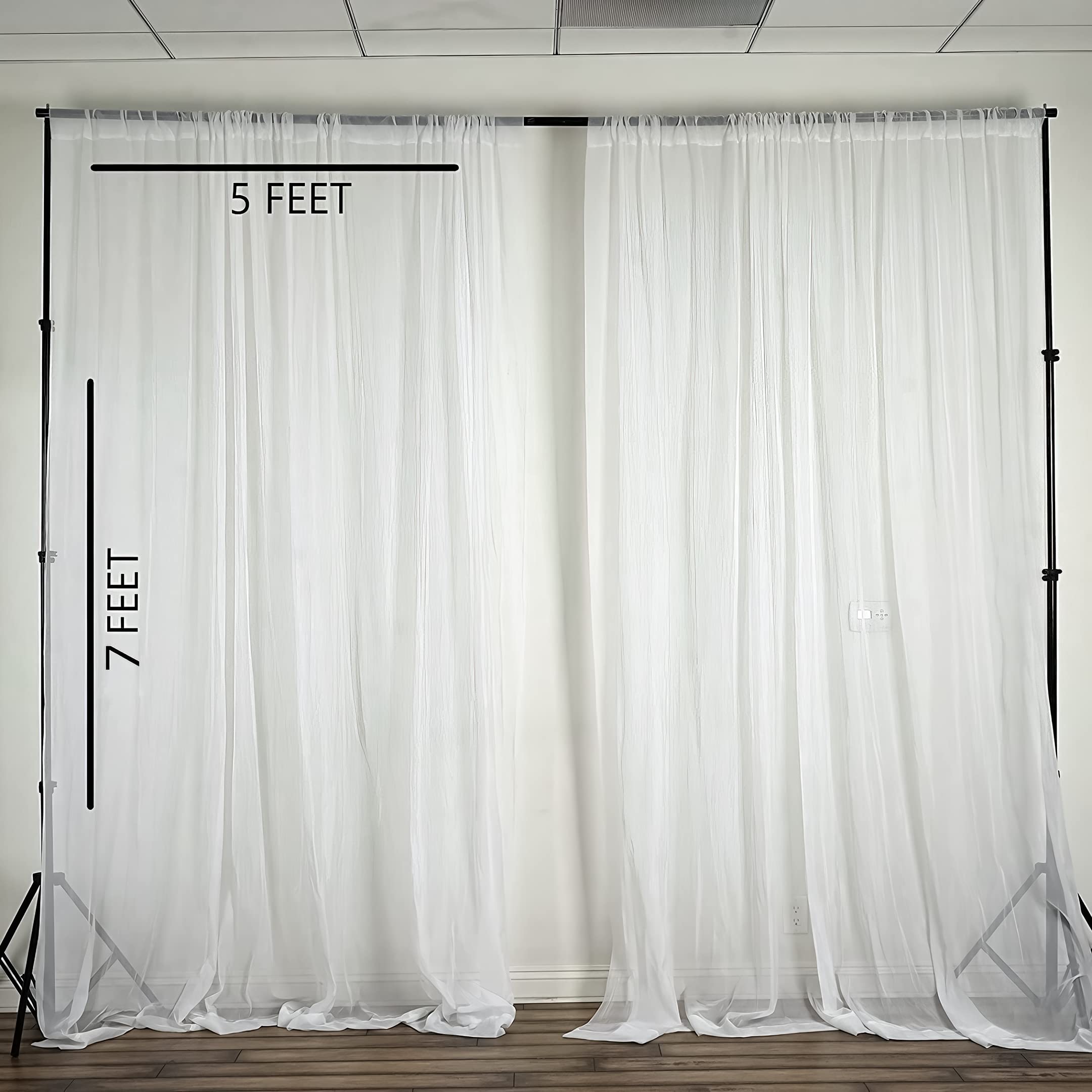 White Curtains Ganpati Decor