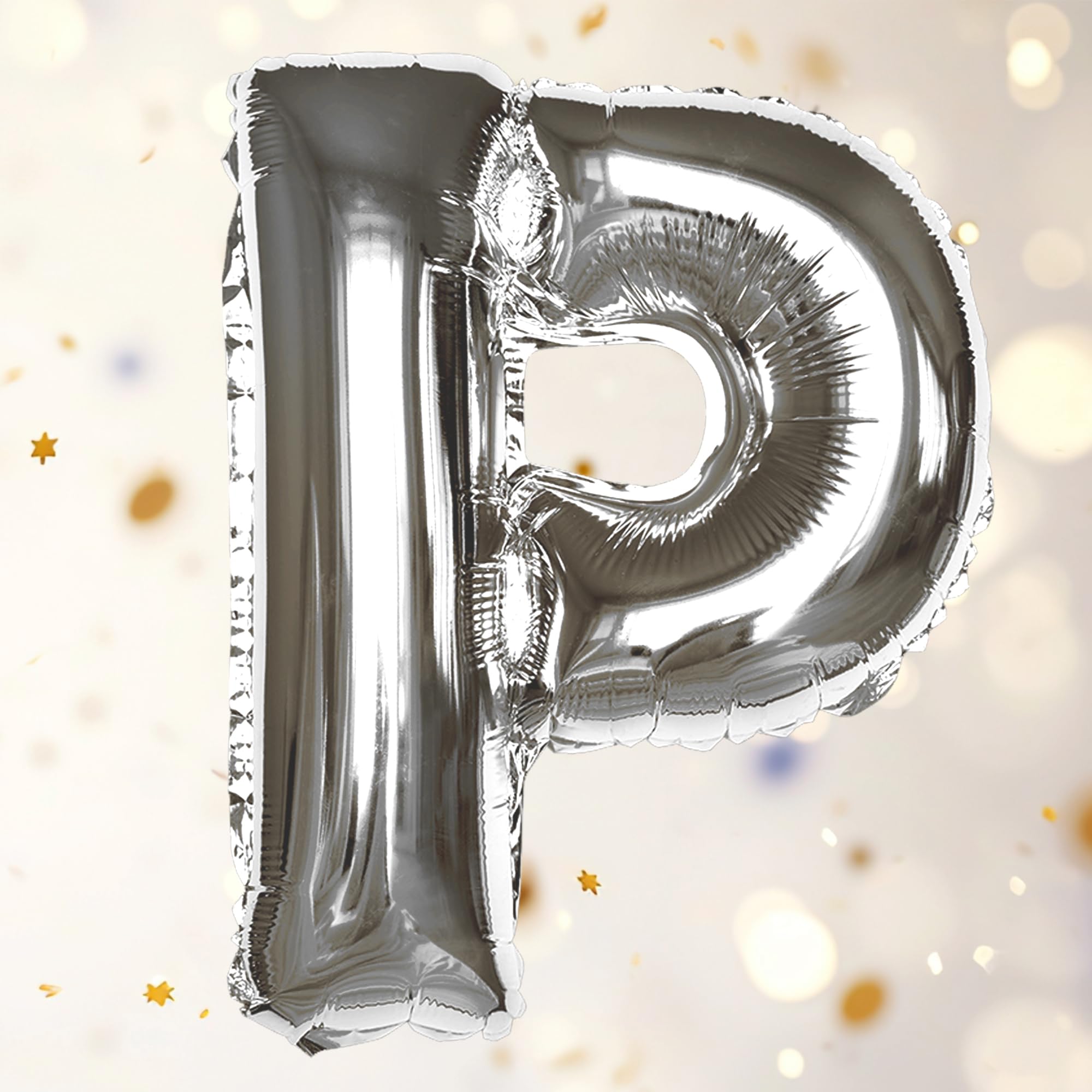 Silver P Letter Foil Balloon - Special You