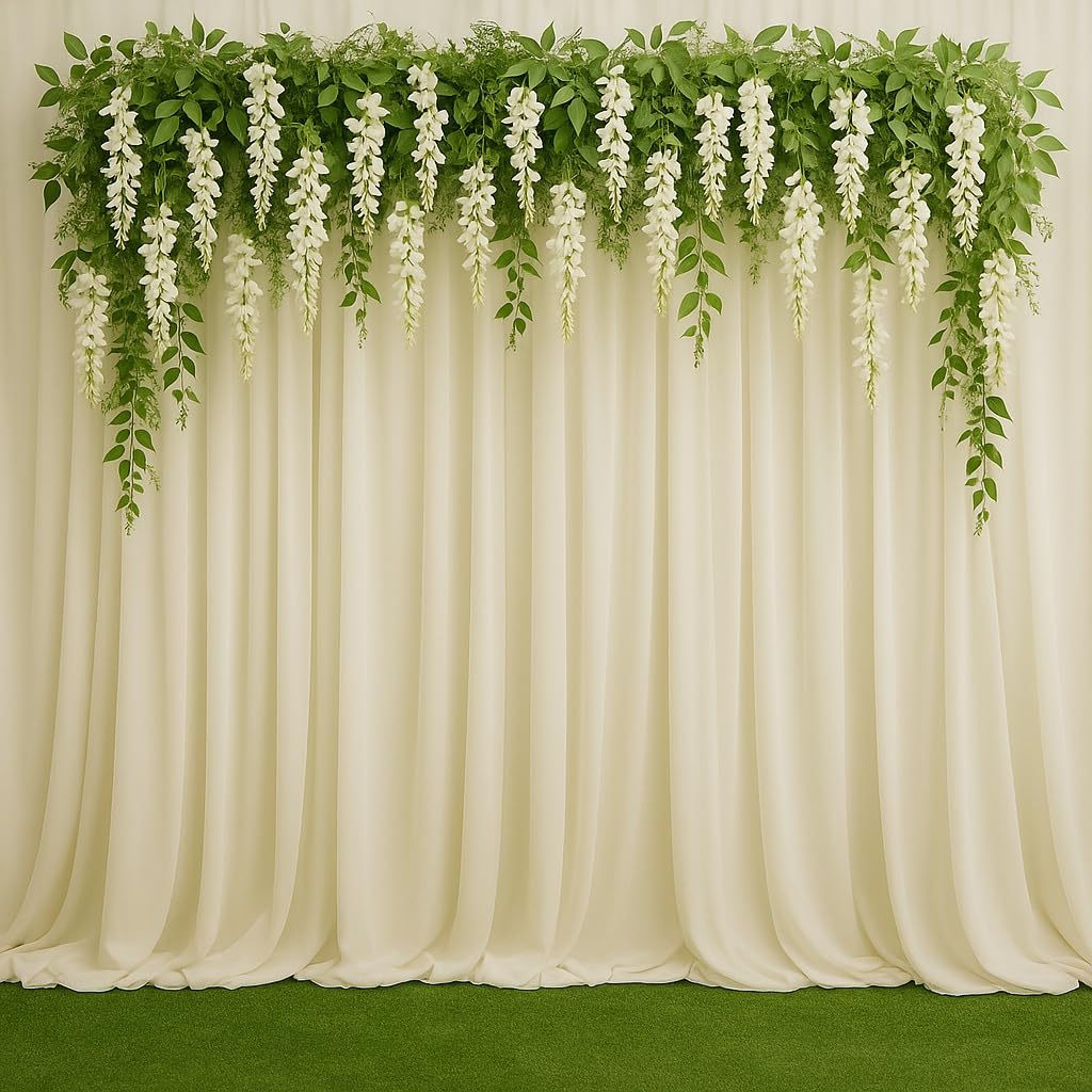 Backdrop Decoration Wisteria Hanging Flowers-14 pcs