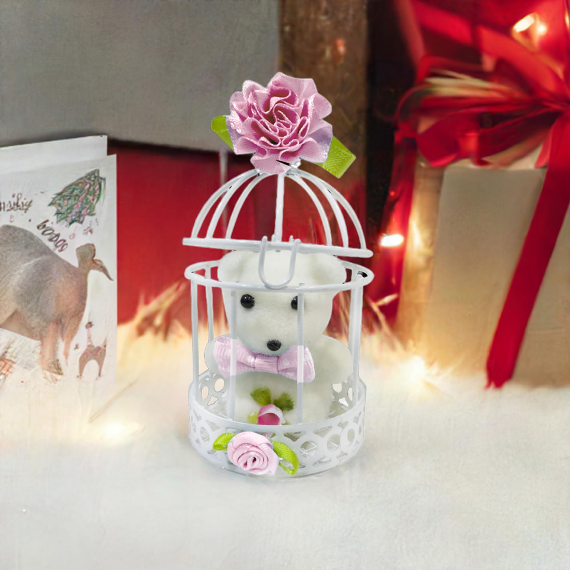 Pink Teddy Cage Gift